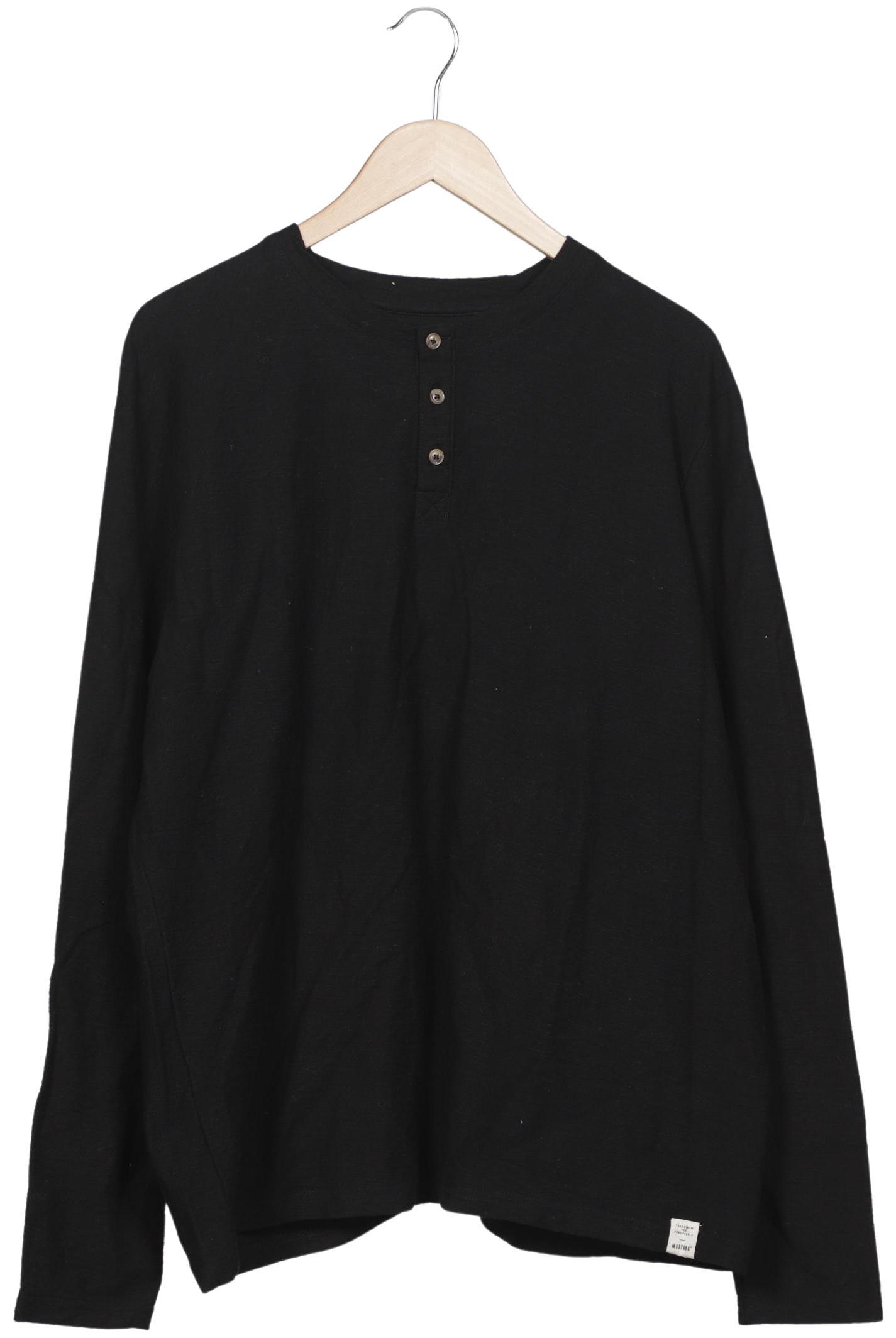 Thumbnail - Mustang Herren Langarmshirt, schwarz, Gr. 54