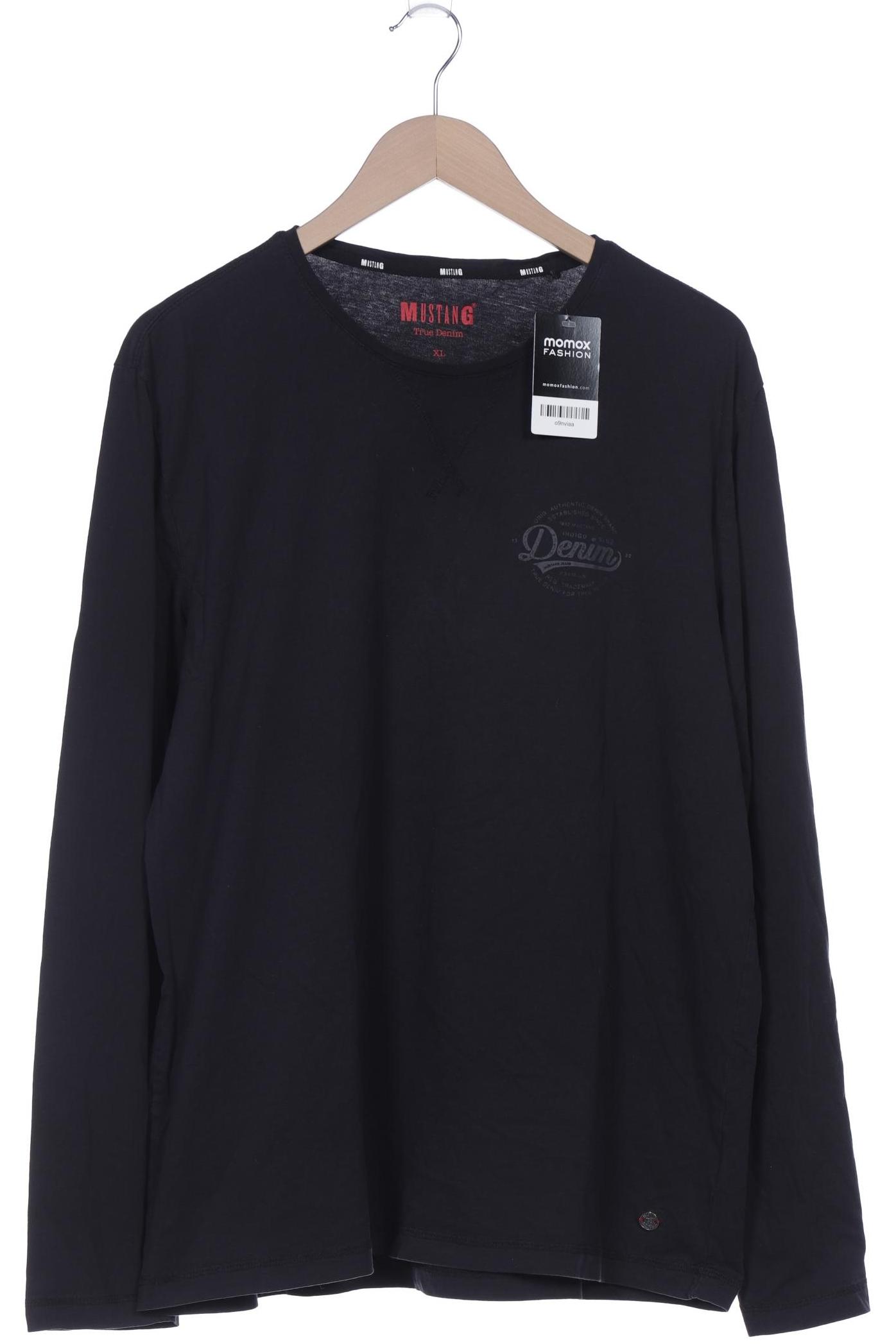 Thumbnail - Mustang Herren Langarmshirt, schwarz, Gr. 54