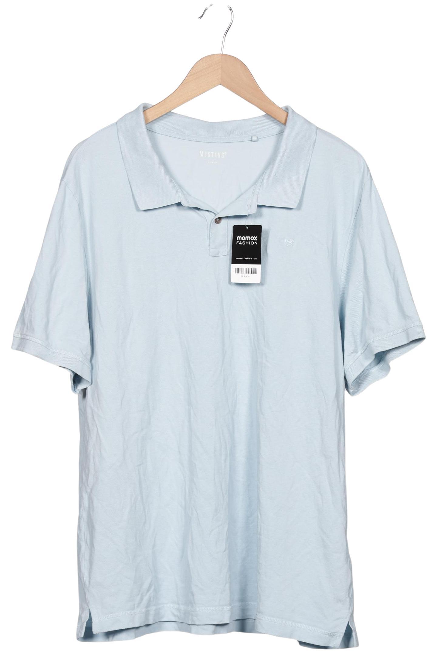 Thumbnail - Mustang Herren Poloshirt, hellblau, Gr. 56