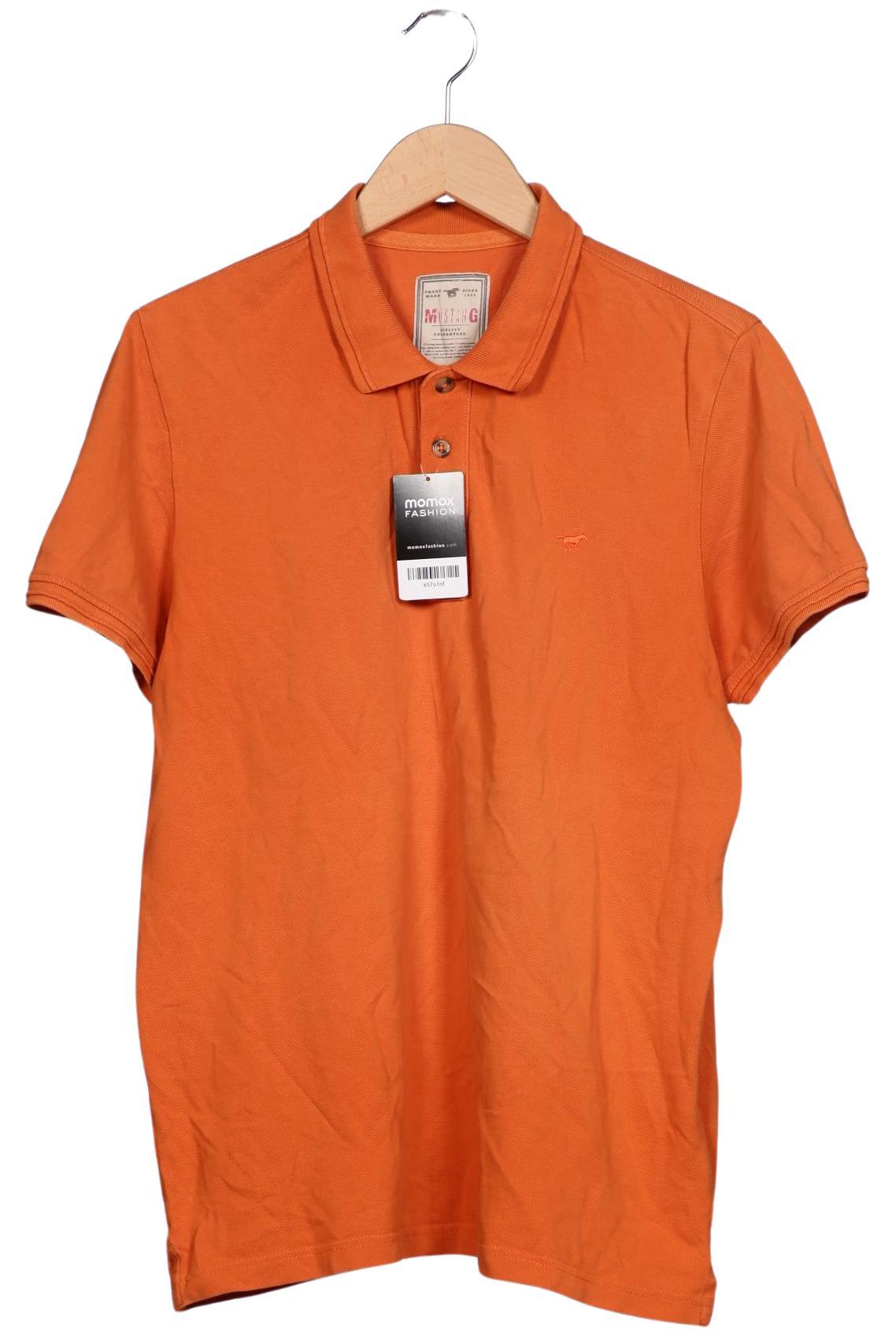 Thumbnail - Mustang Herren Poloshirt, orange, Gr. 52