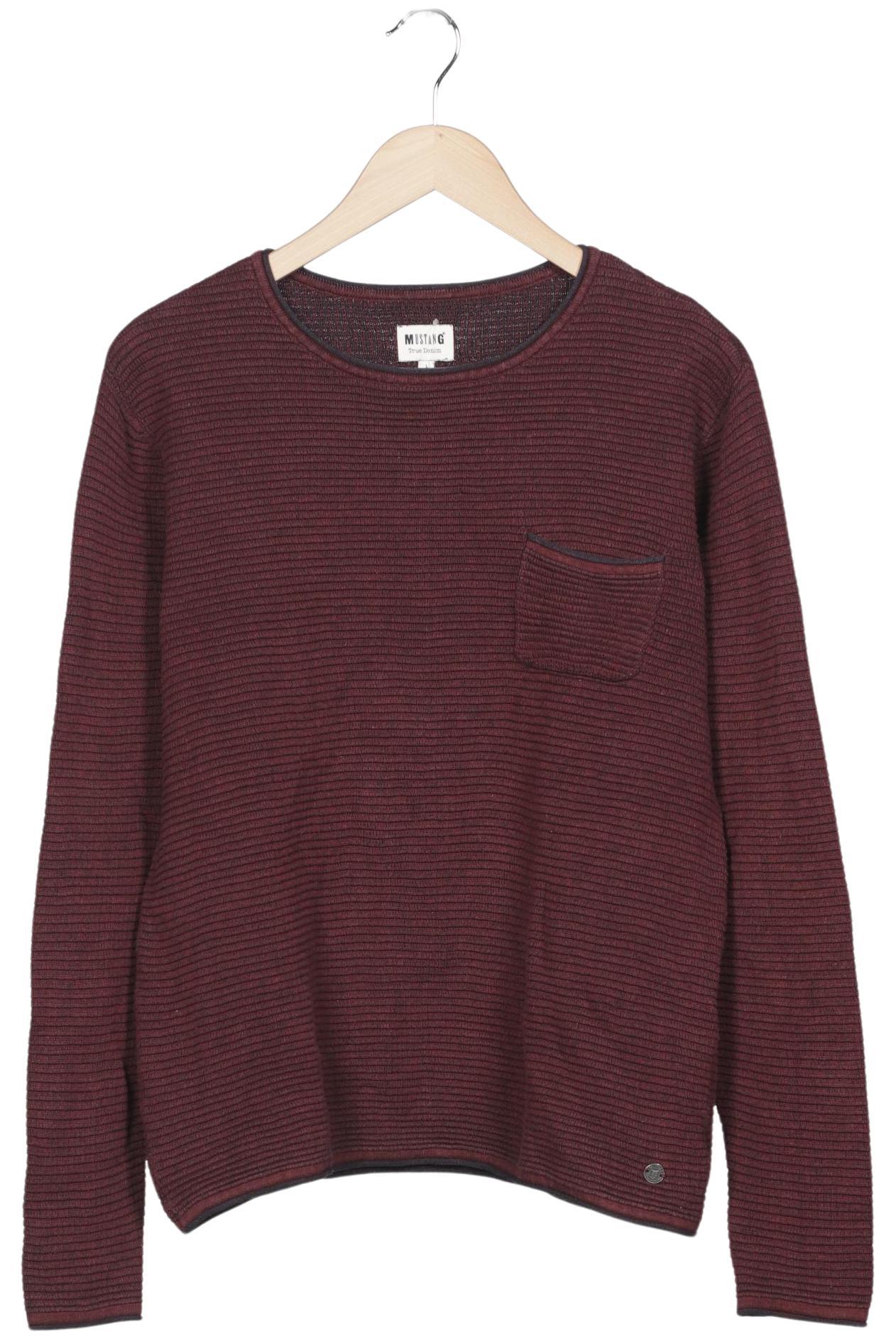 Thumbnail - Mustang Herren Pullover, bordeaux, Gr. 52
