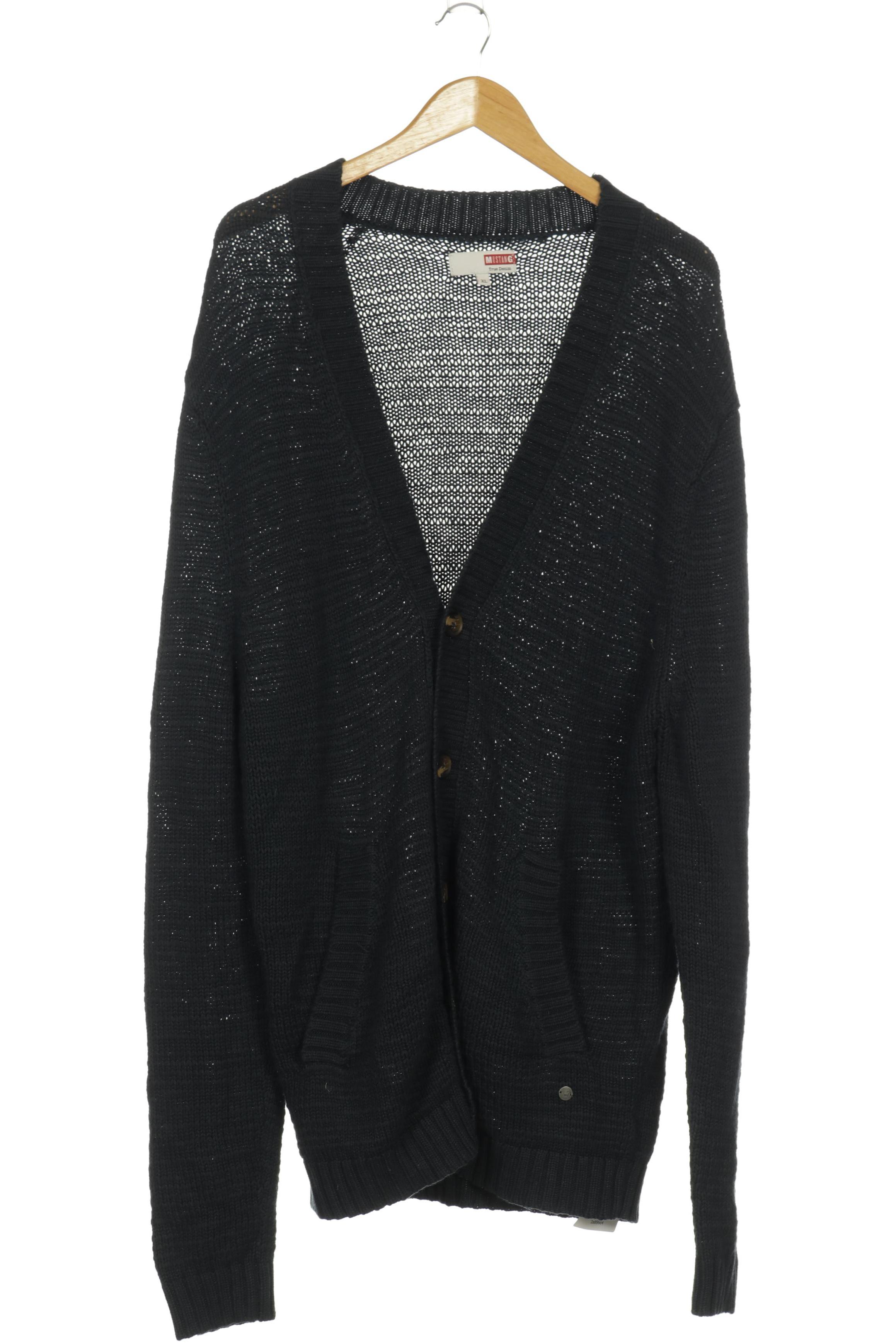 Thumbnail - Mustang Herren Strickjacke, blau, Gr.