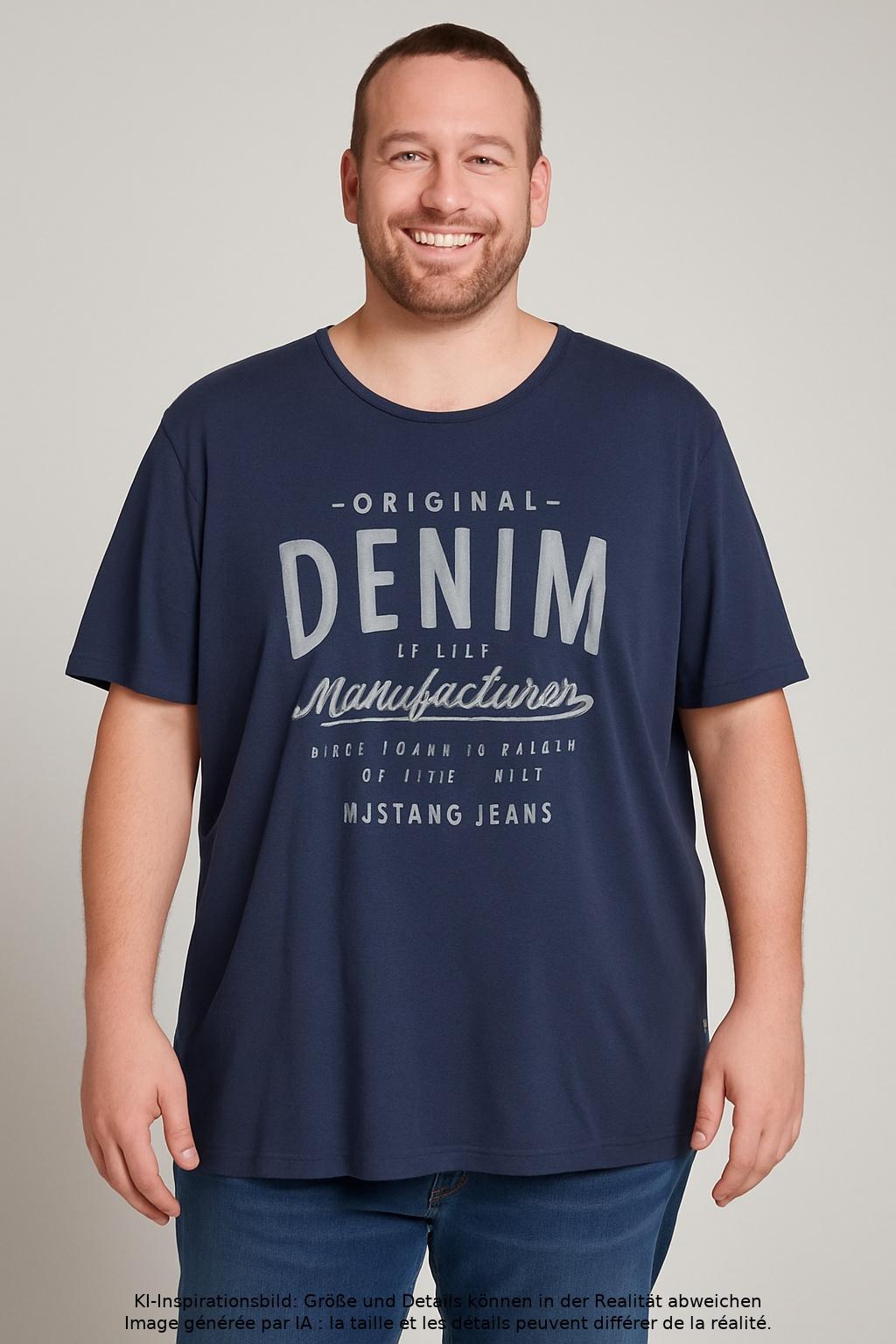 

Mustang Herren T-Shirt, marineblau, Gr. 58