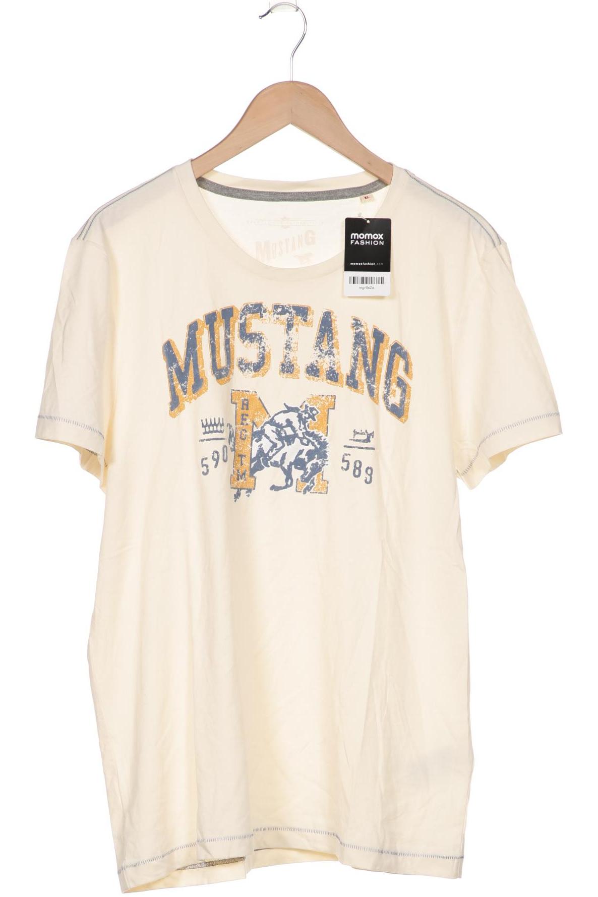 

MUSTANG Herren T-Shirt, cremeweiß