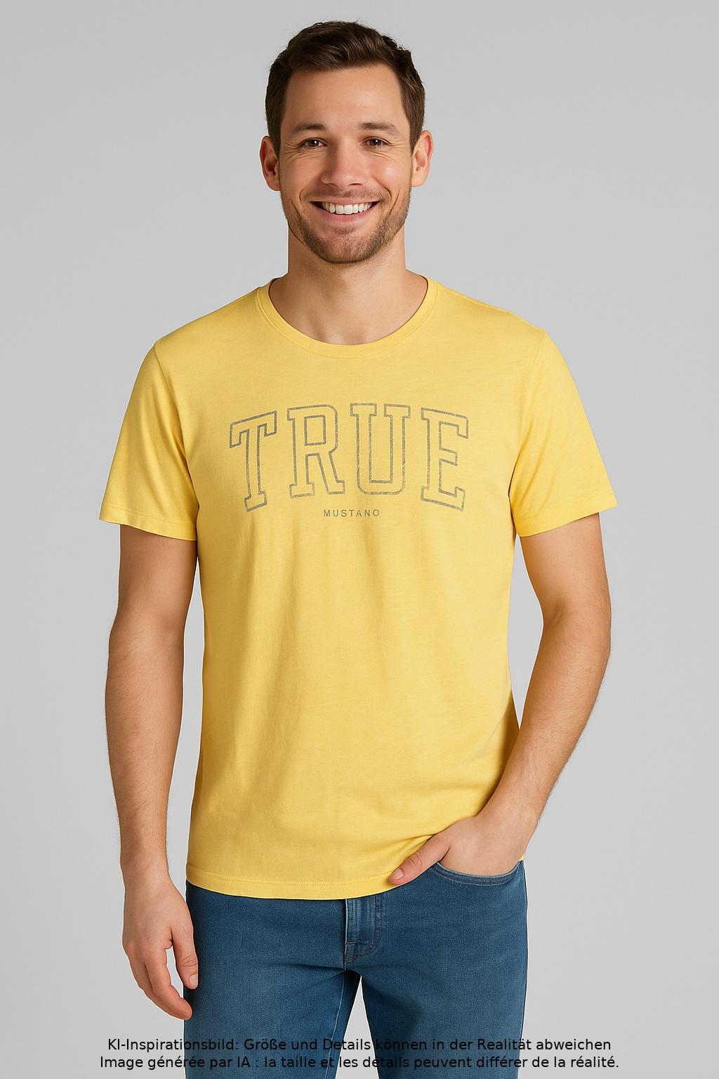 

Mustang Herren T-Shirt, gelb, Gr. 52