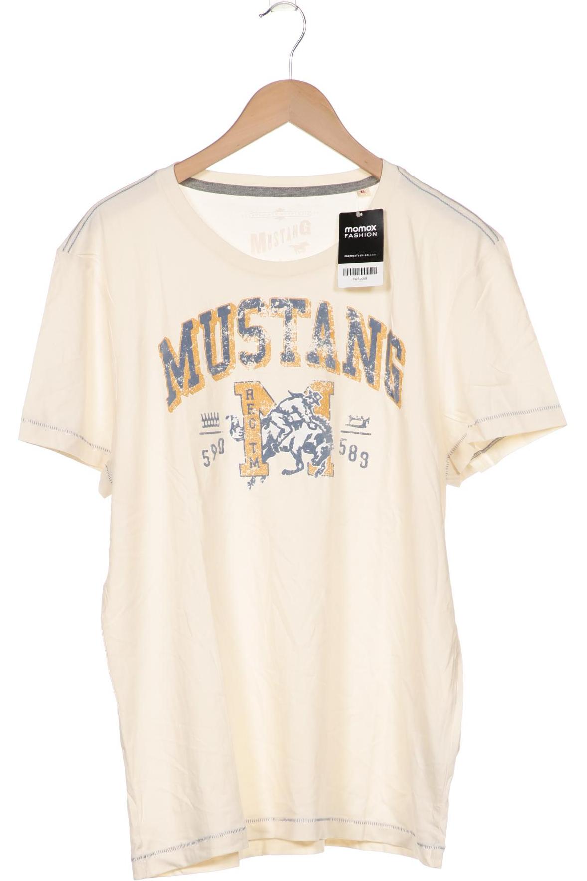 

MUSTANG Herren T-Shirt, cremeweiß