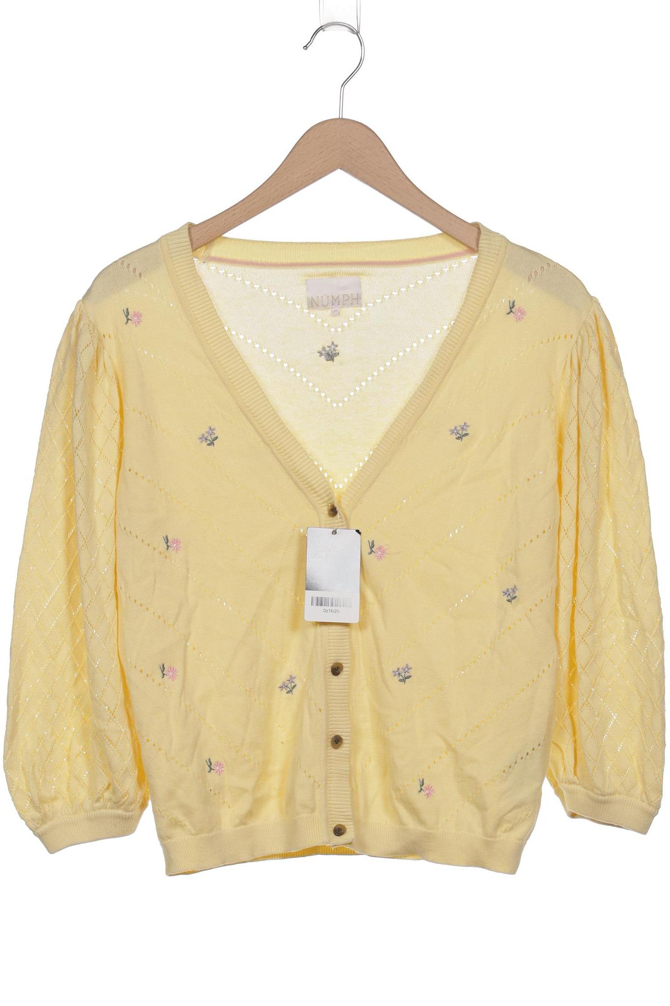 

Nümph Damen Strickjacke, gelb, Gr. 38