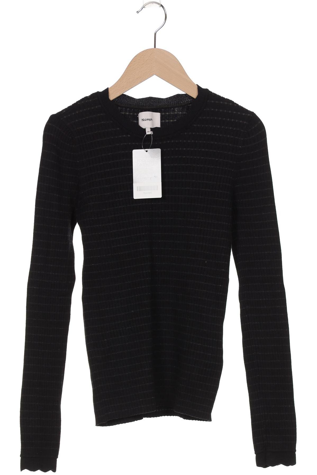 

Nümph Damen Pullover, schwarz, Gr. 34