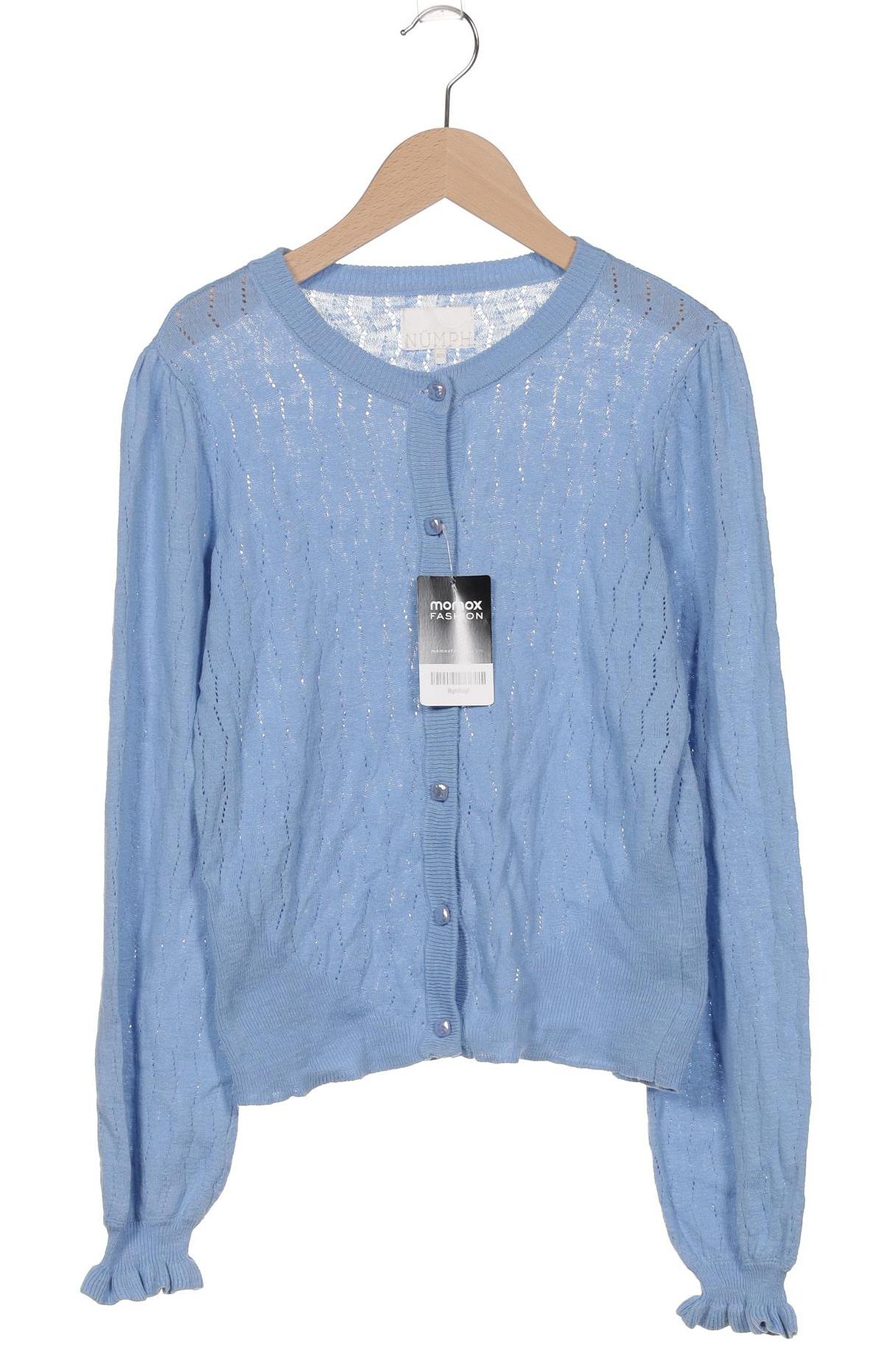 

Nümph Damen Strickjacke, blau, Gr. 34