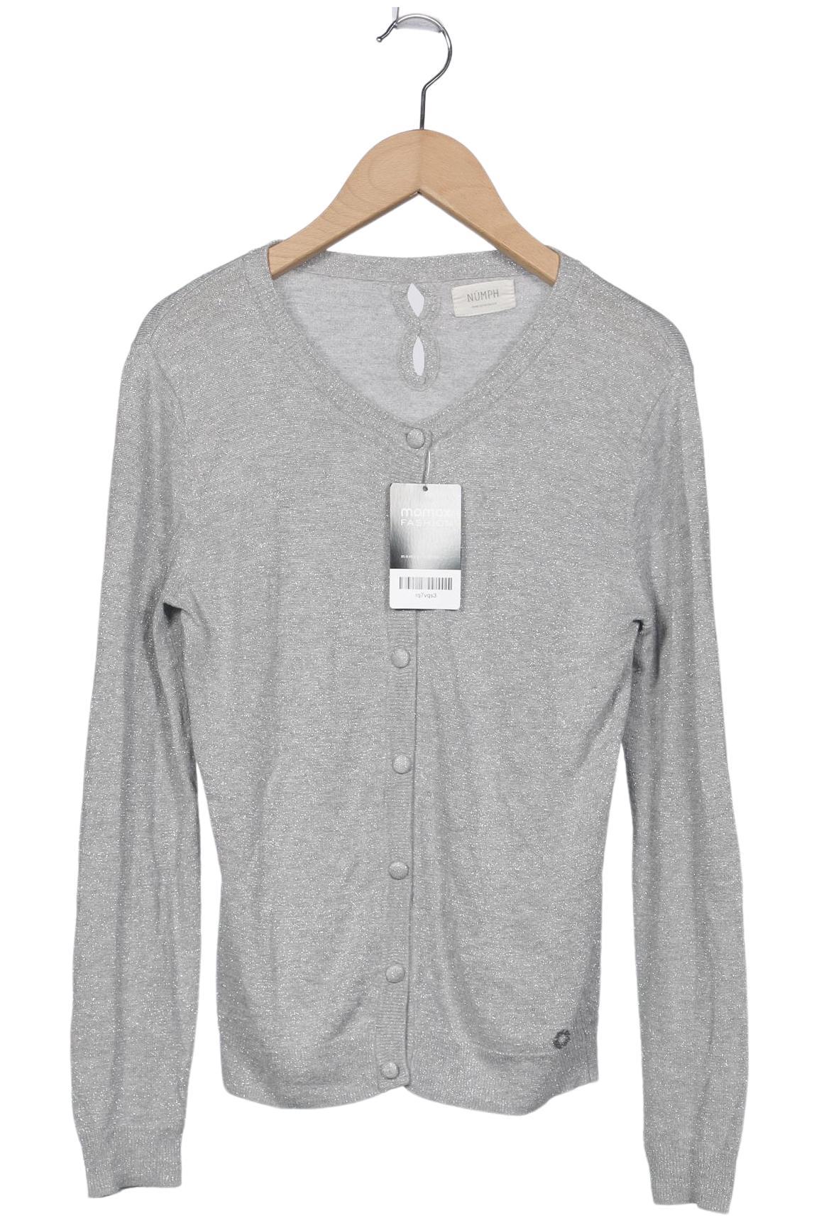 

Nümph Damen Strickjacke, silber, Gr. 36