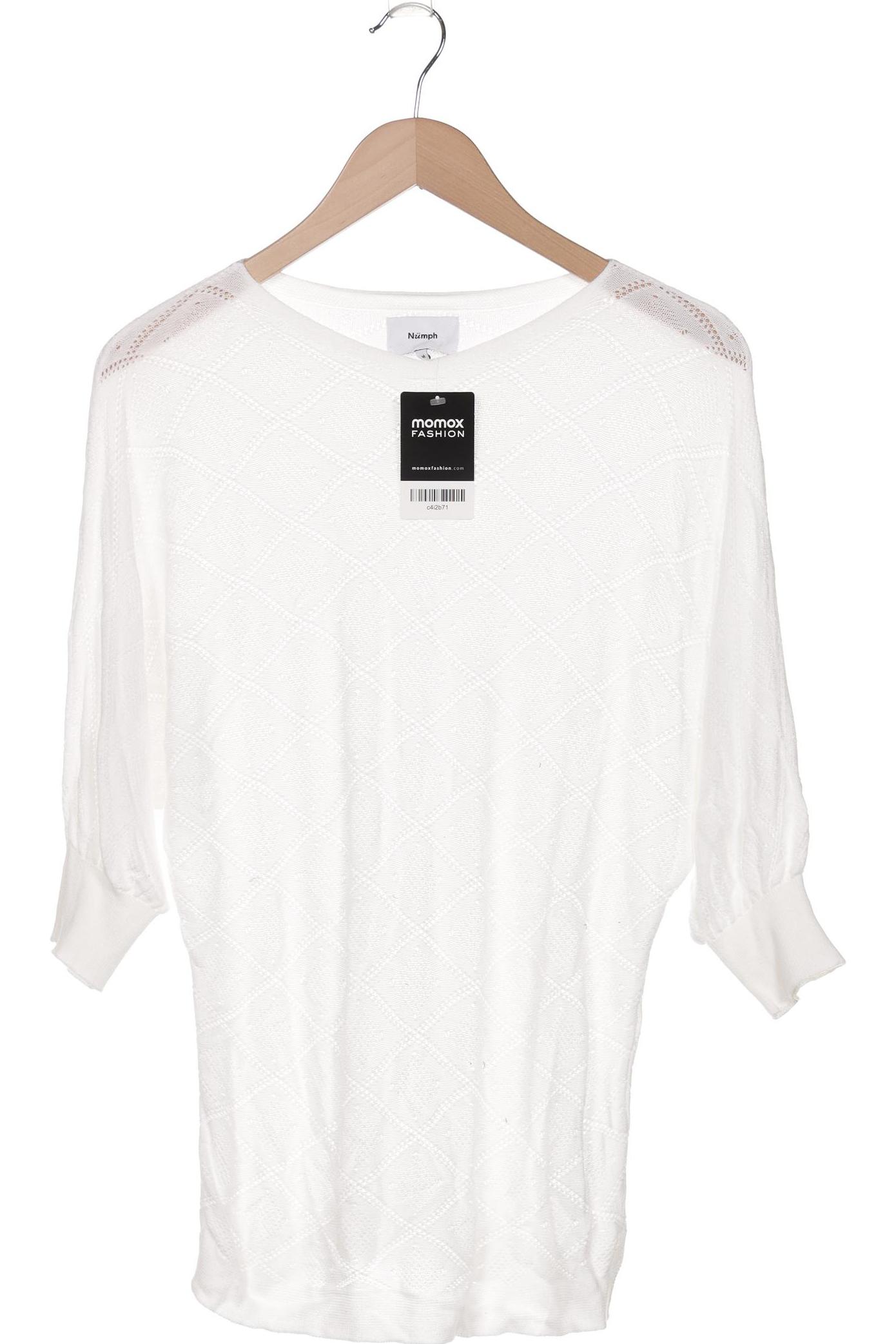 

Nümph Damen Pullover, weiß, Gr. 38