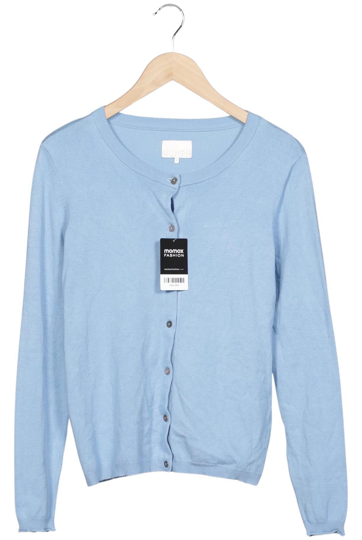 

Nümph Damen Strickjacke, hellblau, Gr. 36