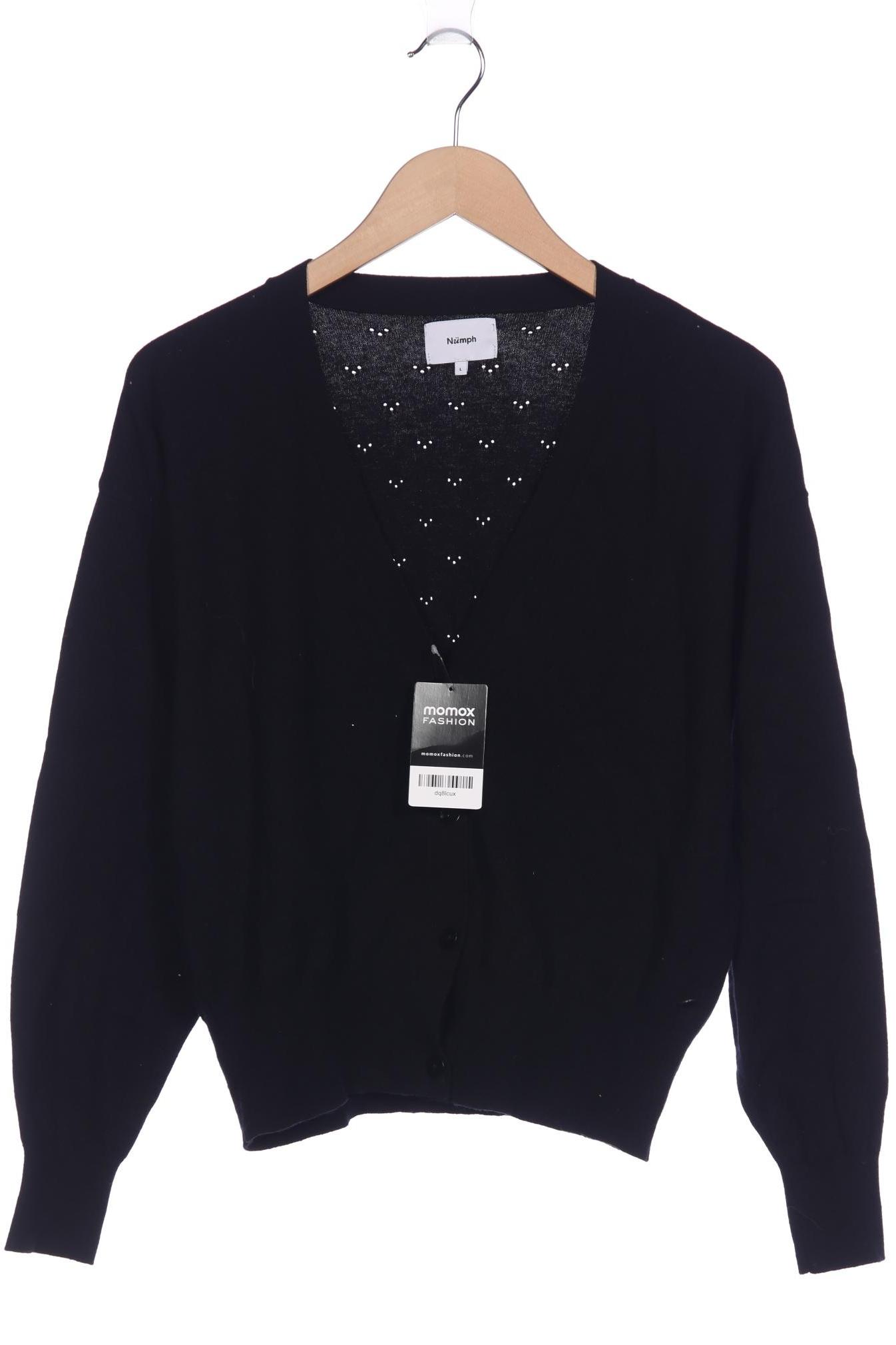 

Nümph Damen Strickjacke, schwarz, Gr. 42