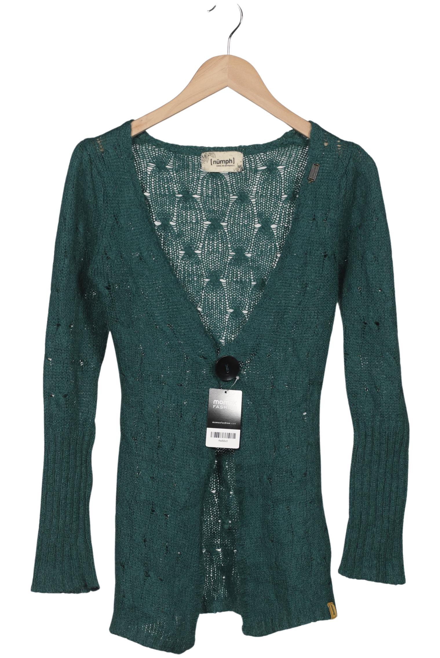 

Nümph Damen Strickjacke, türkis, Gr. 36