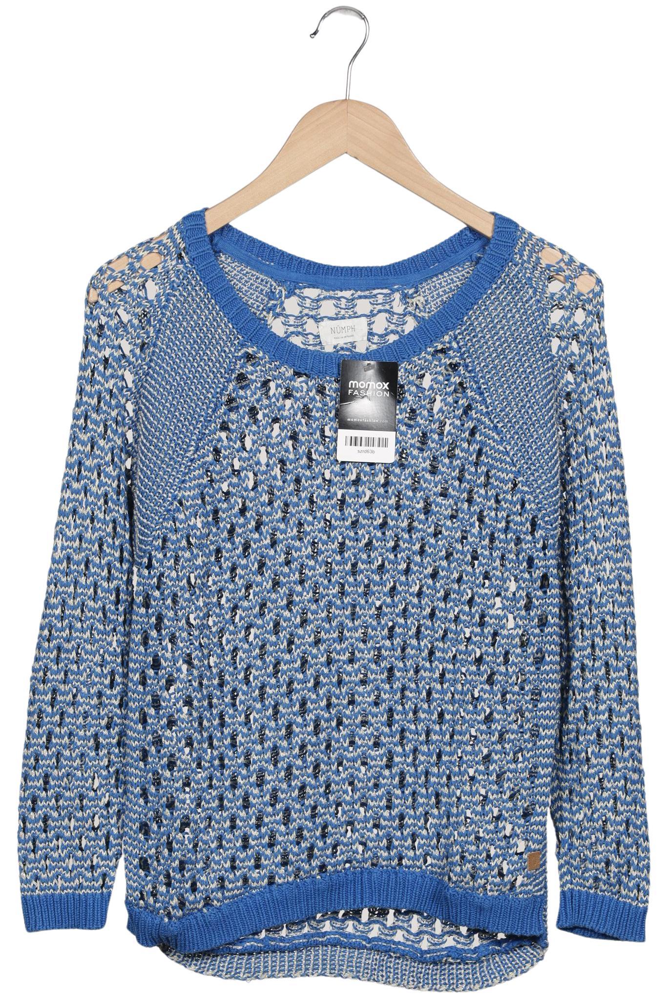 

Nümph Damen Pullover, blau, Gr. 38