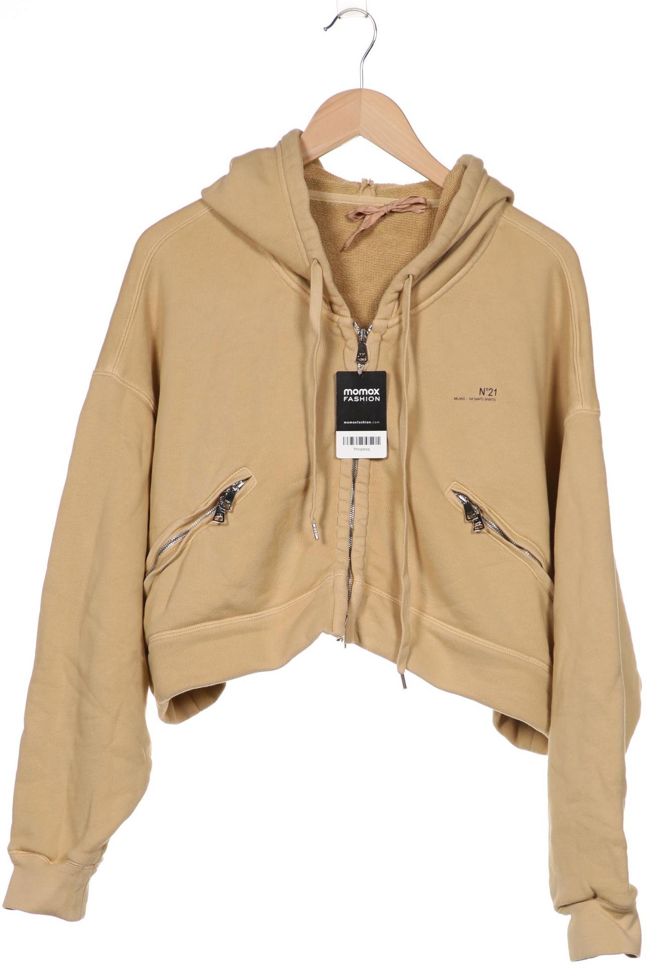 

N21 Damen Kapuzenpullover, beige, Gr. 38