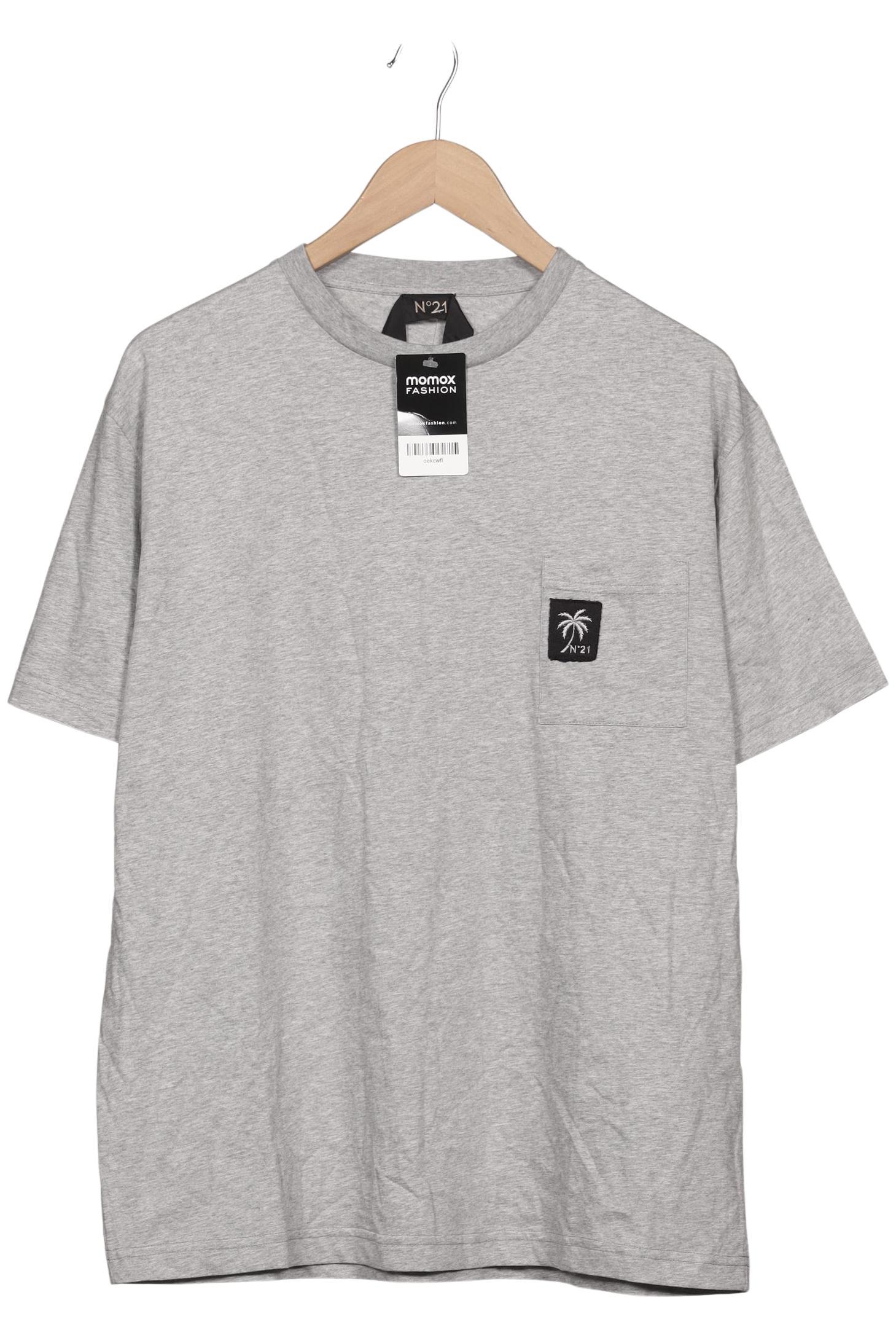 Thumbnail - N21 Herren T-Shirt, grau, Gr. 46