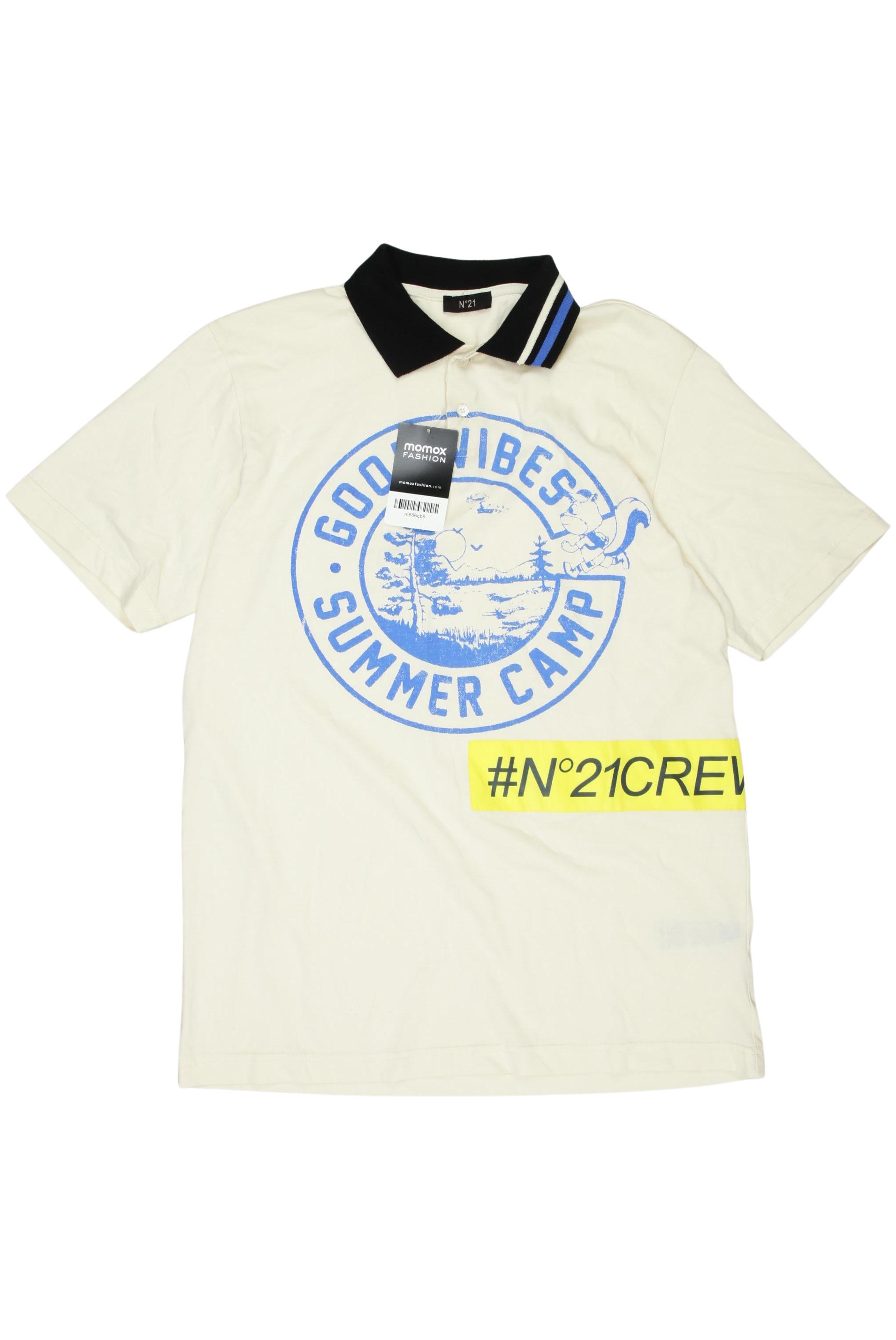 

N21 Herren Poloshirt, cremeweiß, Gr. 14