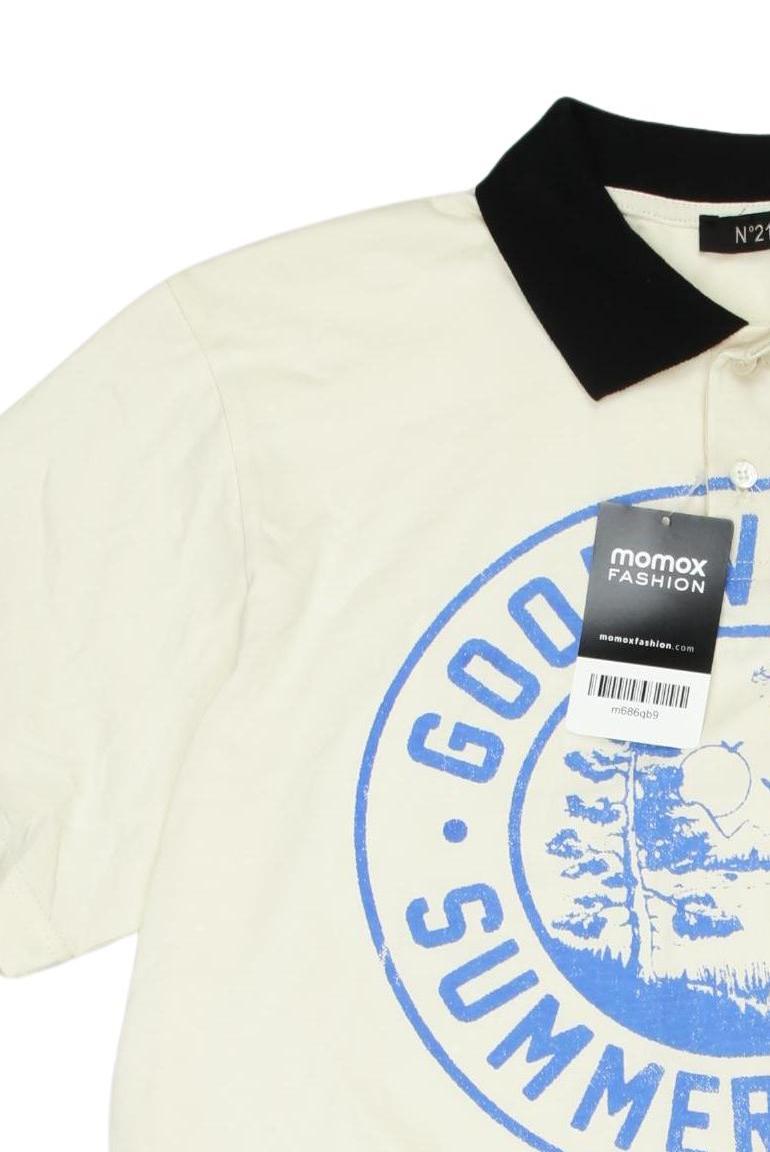 Thumbnail - N21 Jungen Poloshirt, cremeweiß, Gr. 14