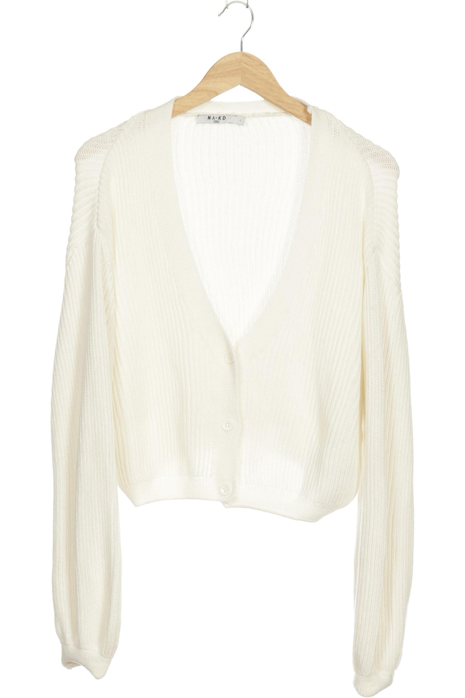

Na-Kd Damen Strickjacke, weiß, Gr.
