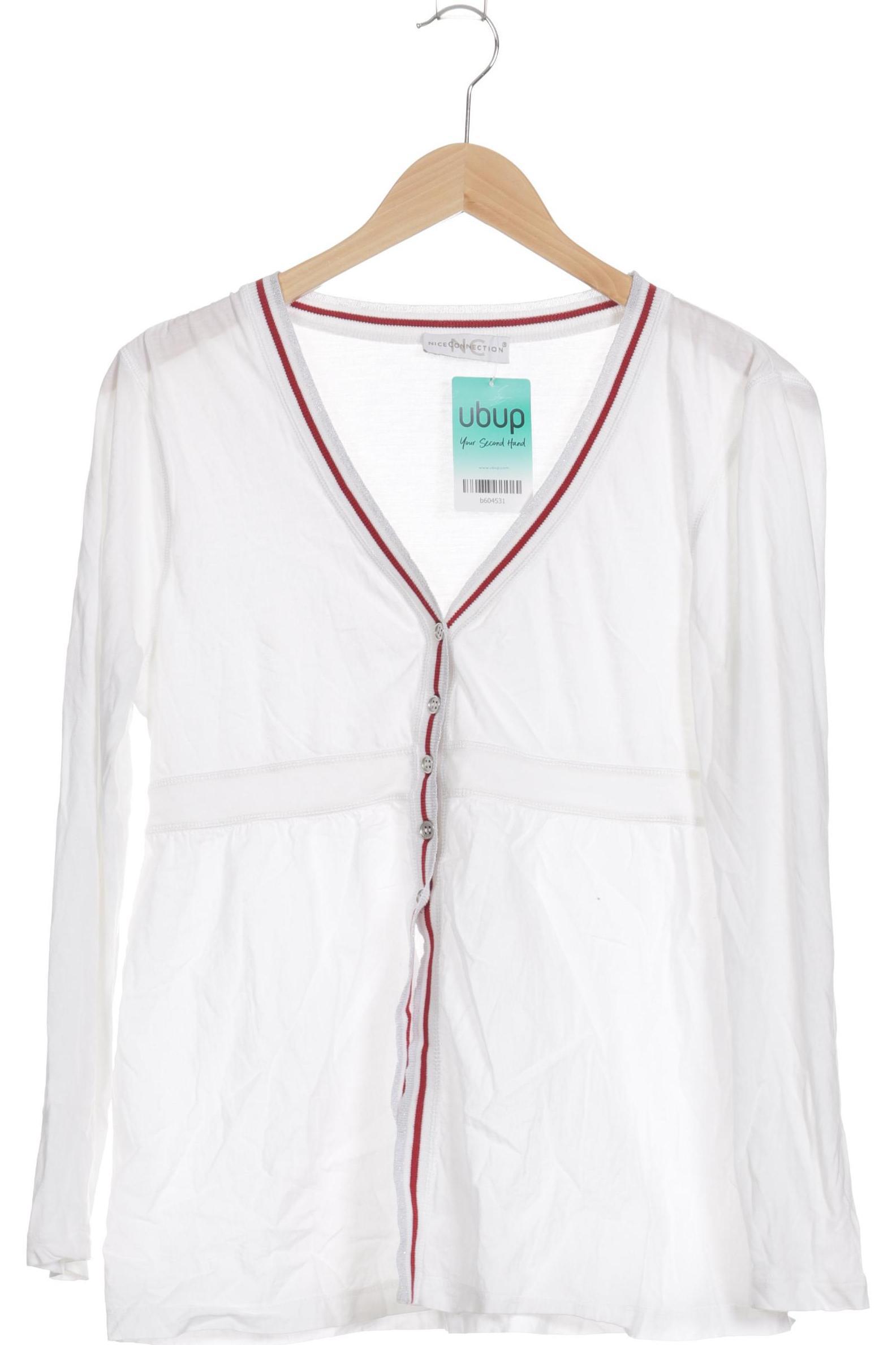 

Nice Connection Damen Strickjacke, weiß, Gr. 42