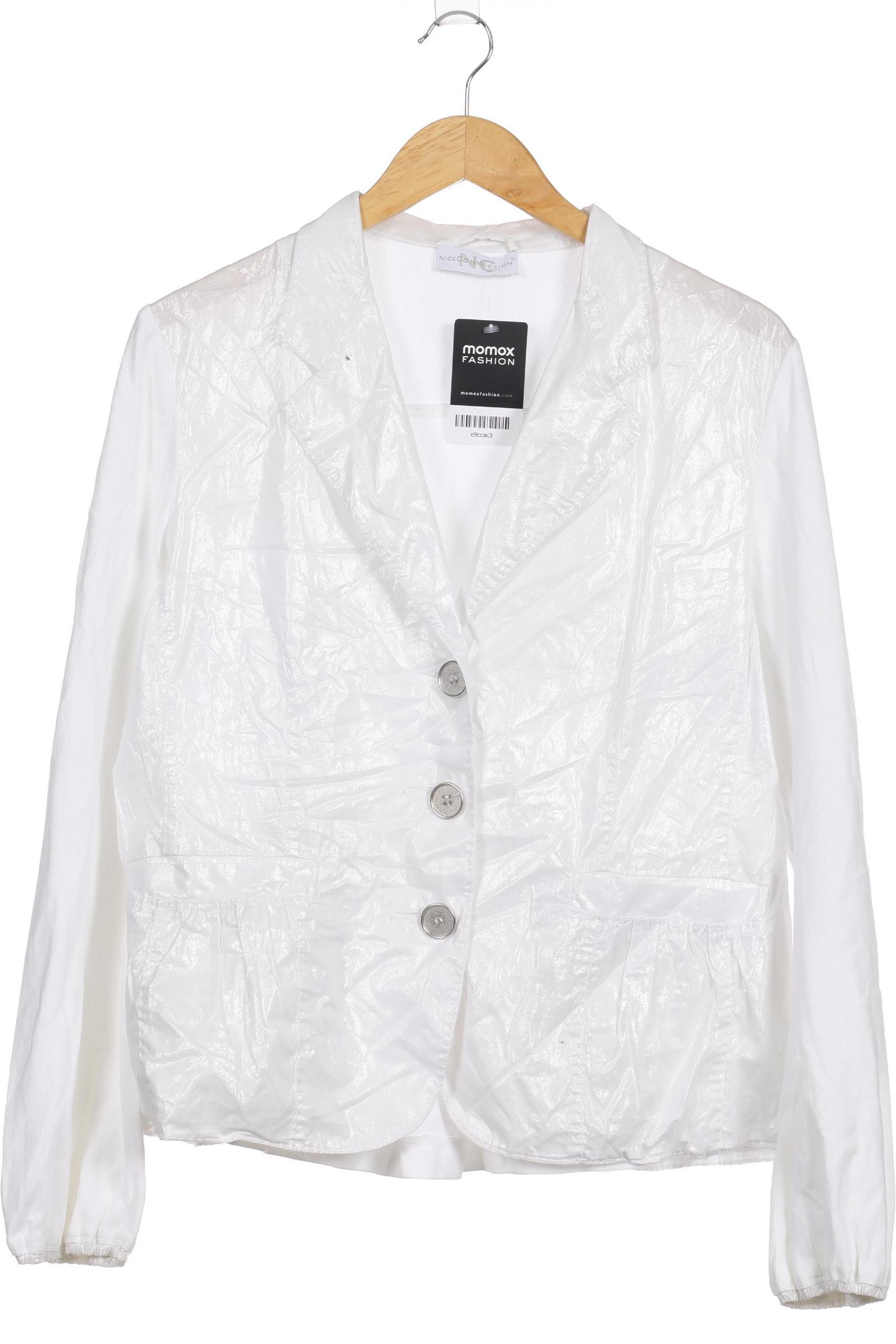 

Nice Connection Damen Strickjacke, weiß, Gr. 46