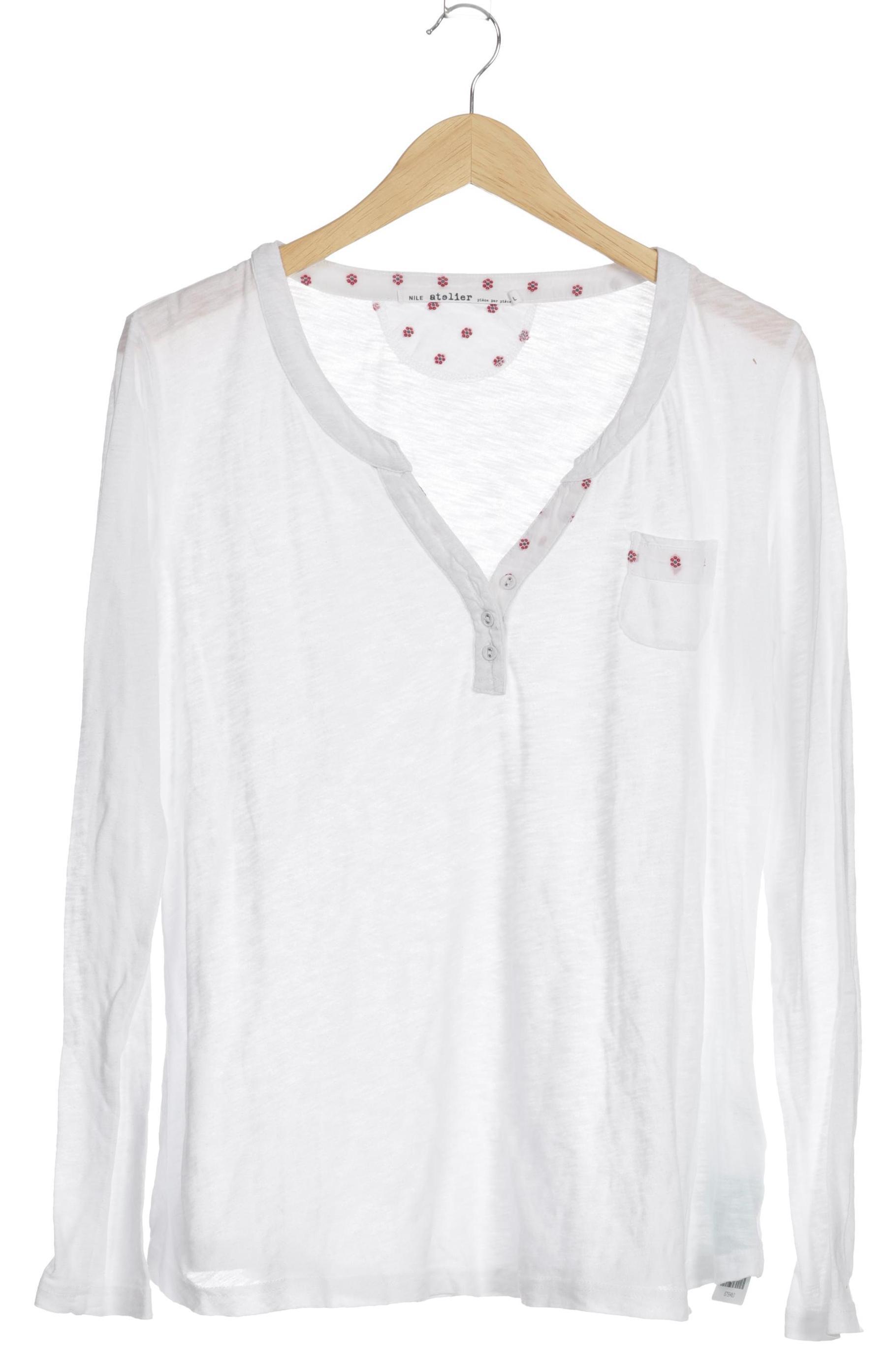 

Nile Damen Langarmshirt, weiß, Gr.
