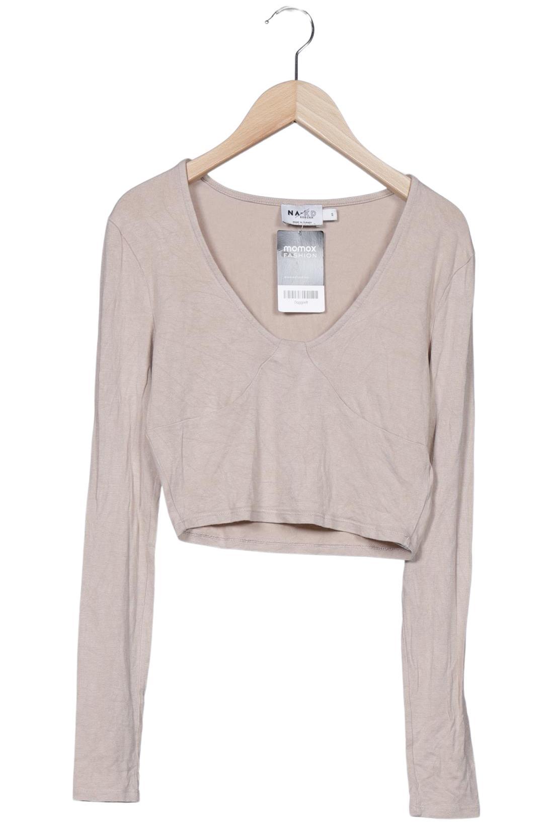 

Na-Kd Damen Langarmshirt, beige, Gr. 36