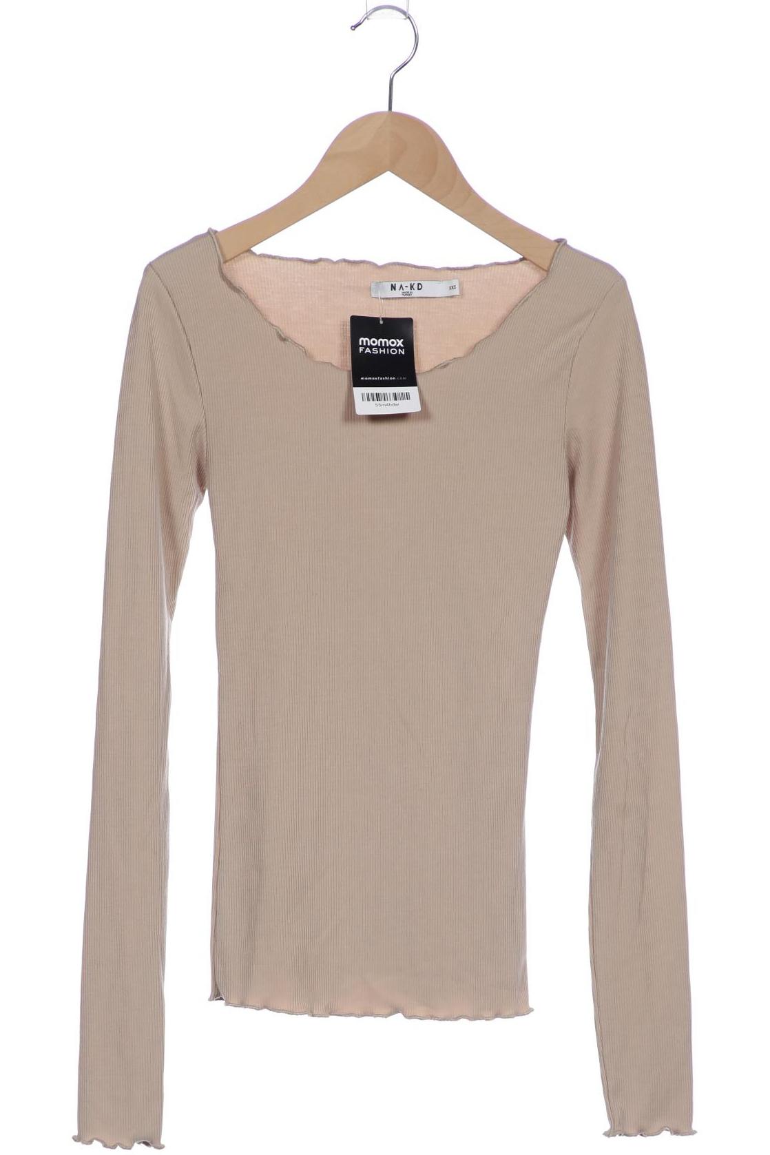 

Na-Kd Damen Langarmshirt, beige, Gr. 32