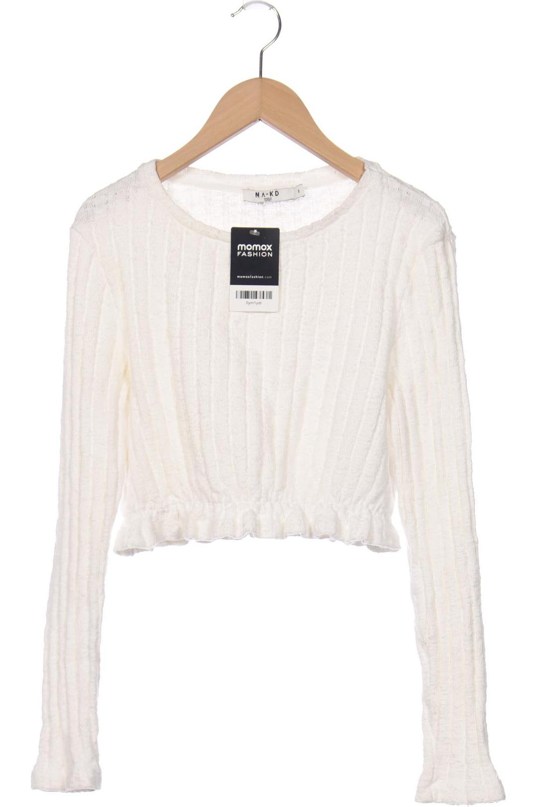 

NA-KD Damen Pullover, weiß