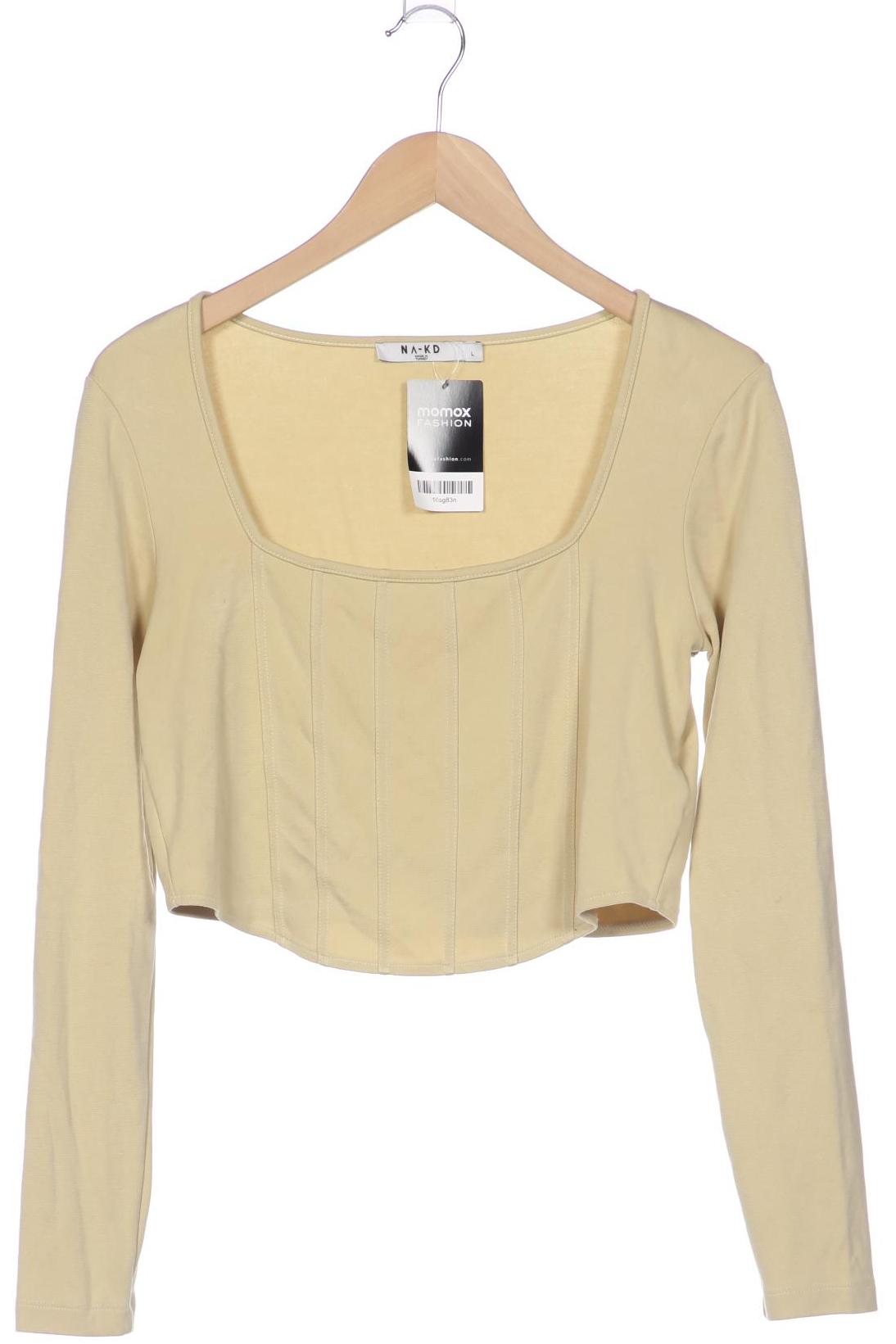 

Na-Kd Damen Langarmshirt, beige, Gr. 42
