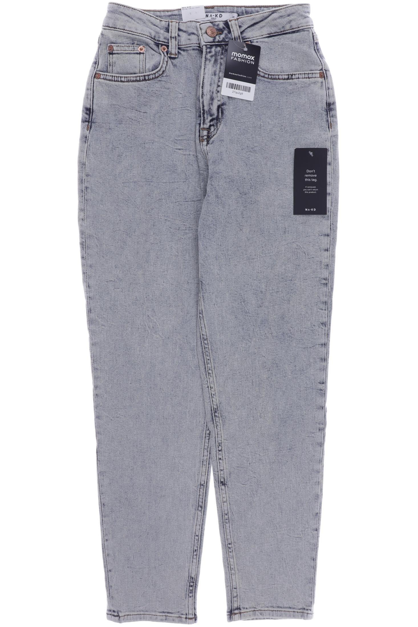 

NA-KD Damen Jeans, hellblau