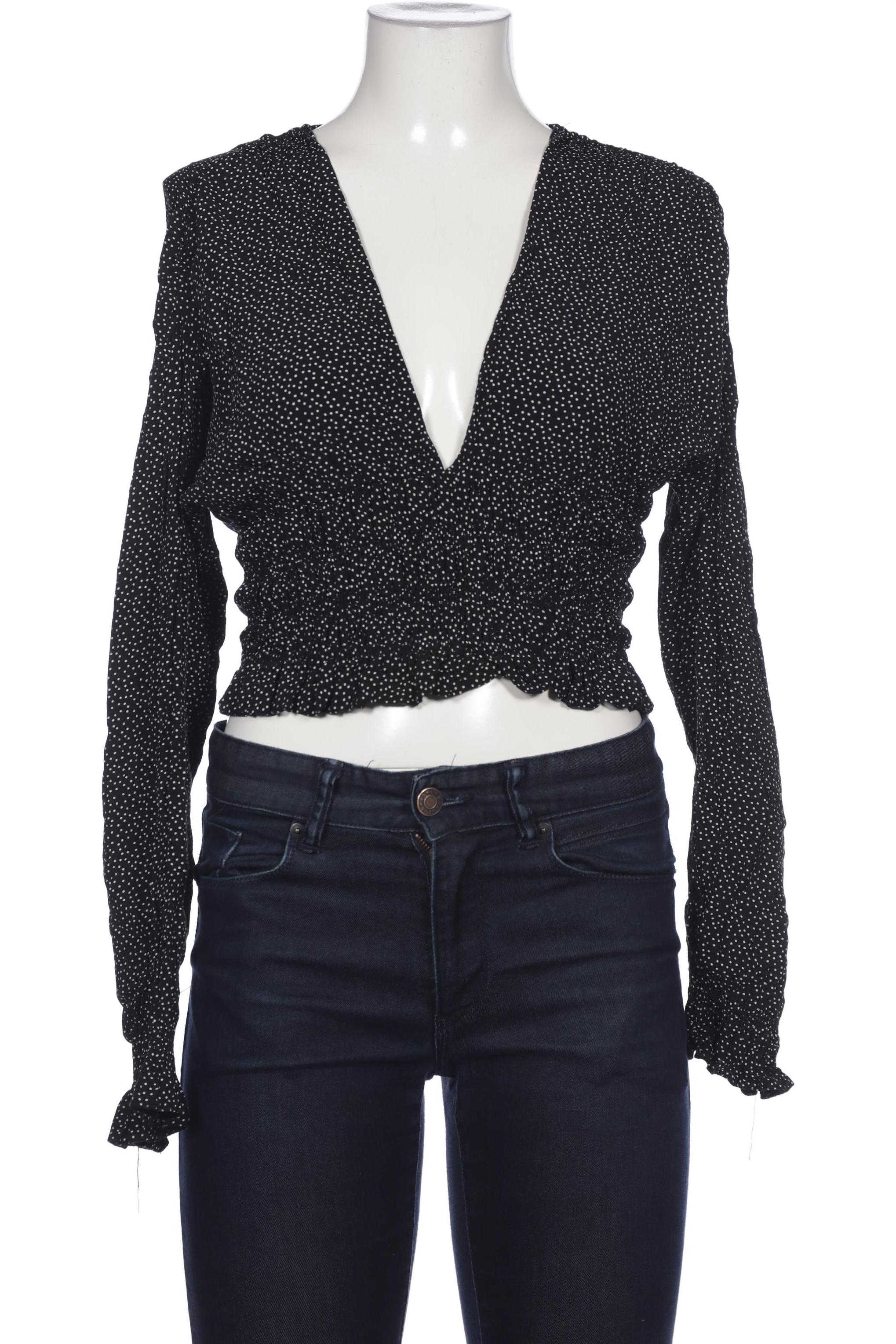 

NA-KD Damen Bluse, schwarz