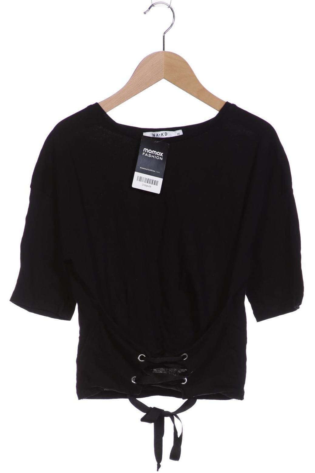 

NA-KD Damen Langarmshirt, schwarz