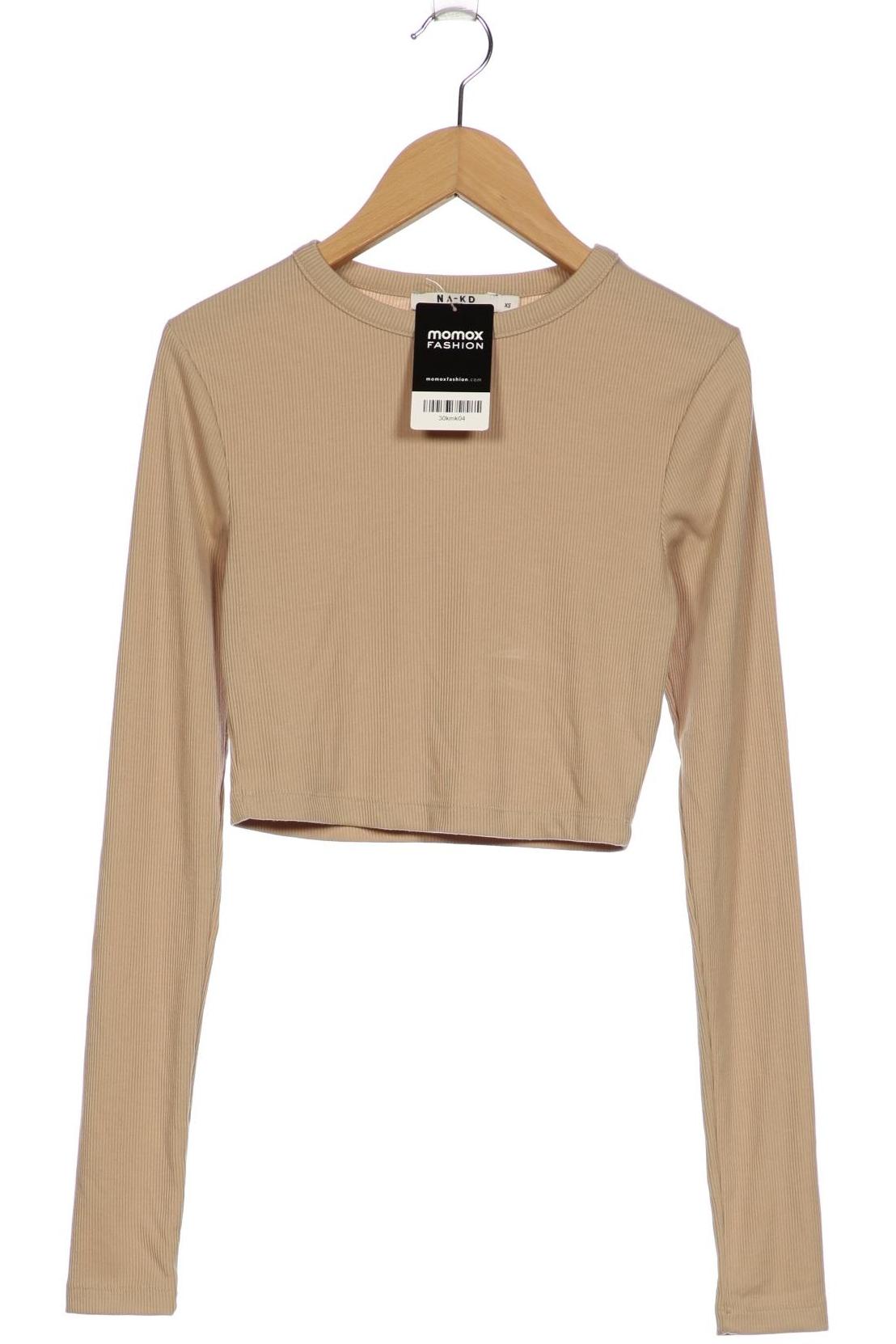 

Na-Kd Damen Langarmshirt, beige, Gr. 34