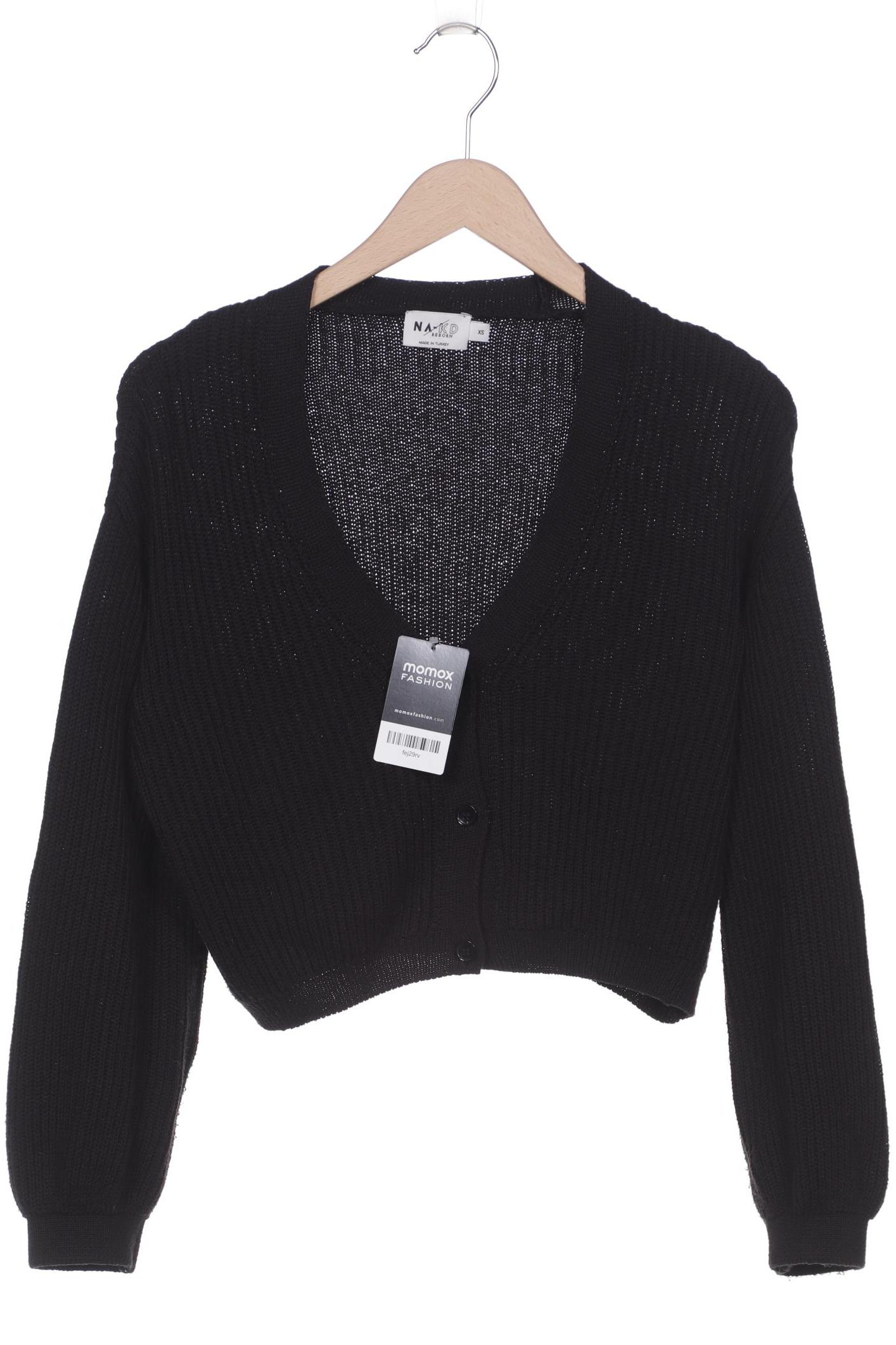 

Na-Kd Damen Strickjacke, schwarz, Gr. 34