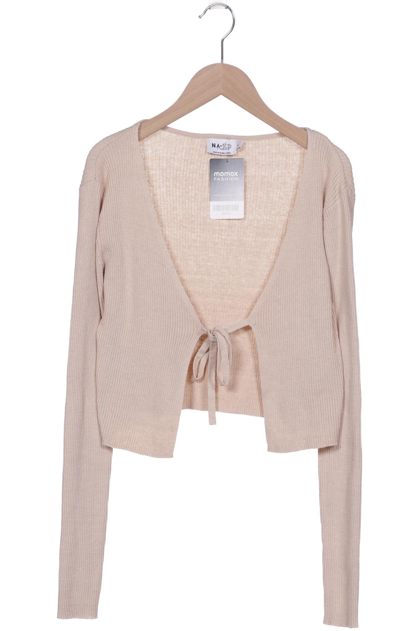 

NA-KD Damen Strickjacke, beige