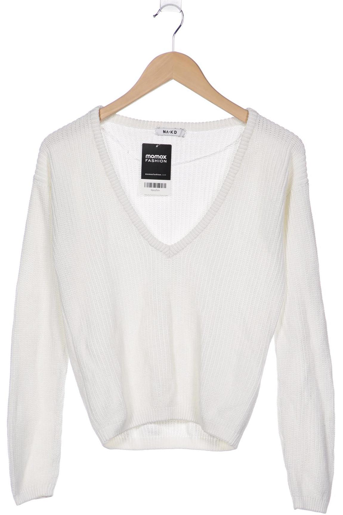 

NA-KD Damen Pullover, cremeweiß