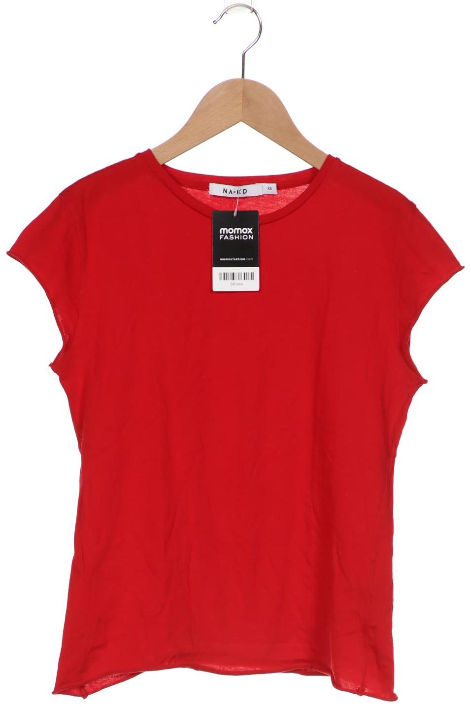 

Na-Kd Damen T-Shirt, rot, Gr. 34