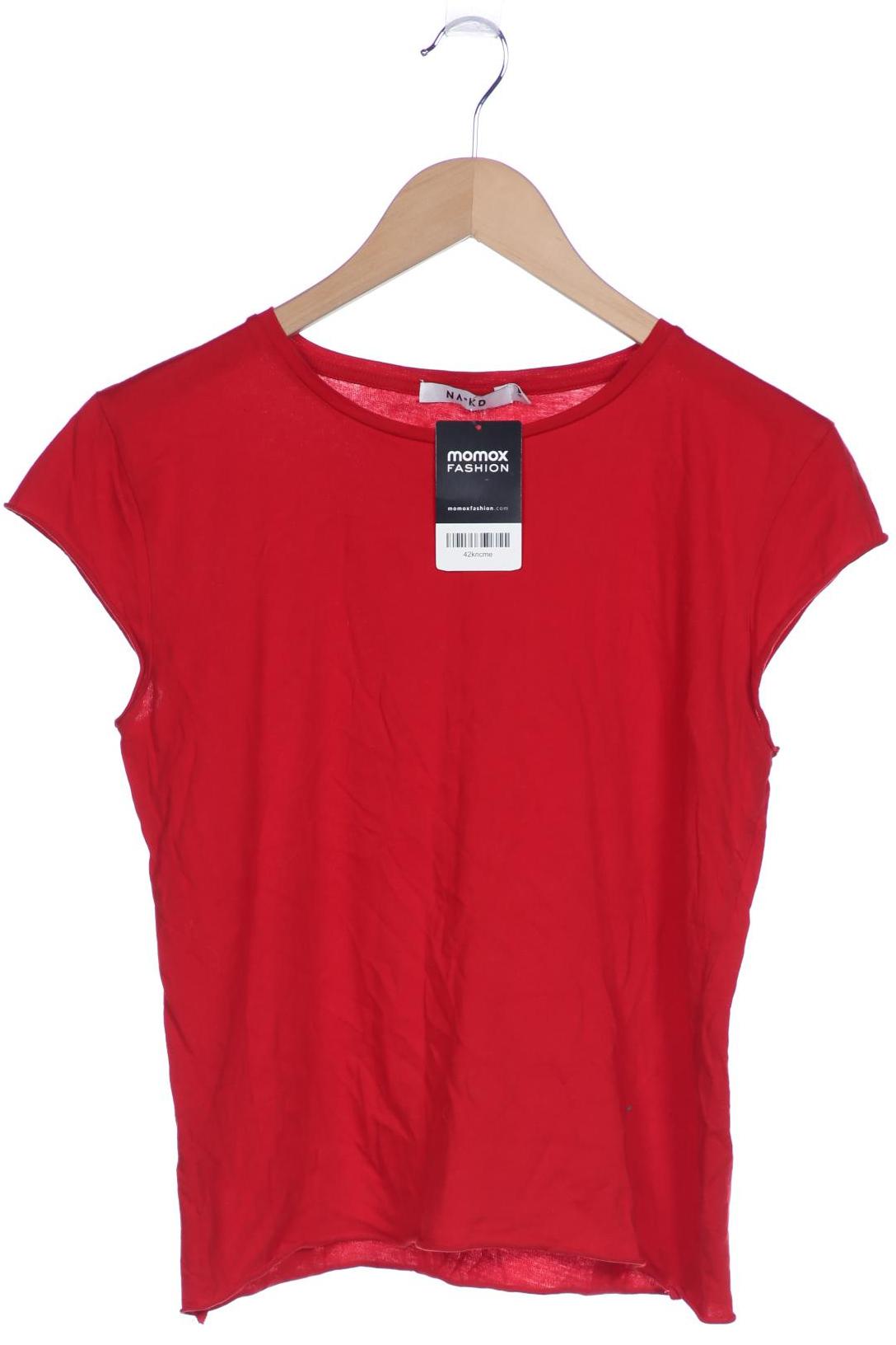 

NA-KD Damen T-Shirt, rot