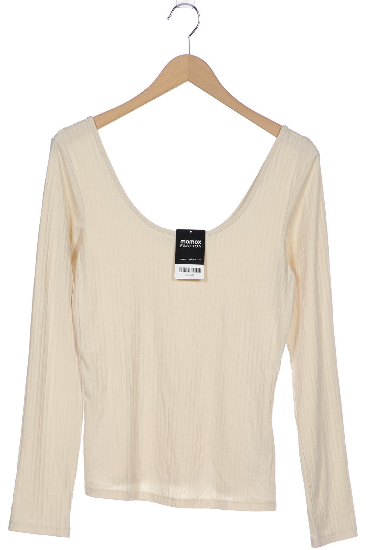 

NA-KD Damen Langarmshirt, cremeweiß