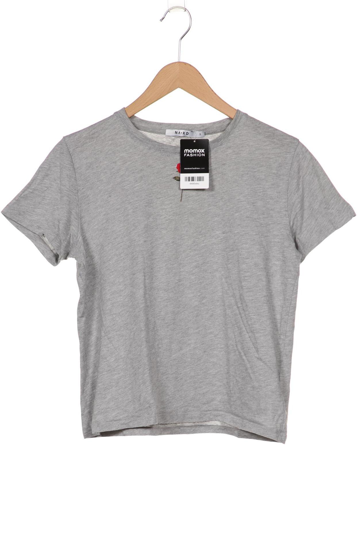 

NA-KD Damen T-Shirt, grau