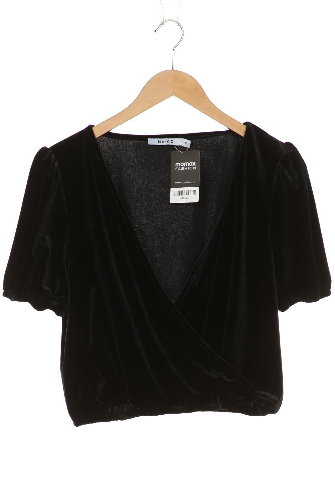 

Na-Kd Damen T-Shirt, schwarz, Gr. 44
