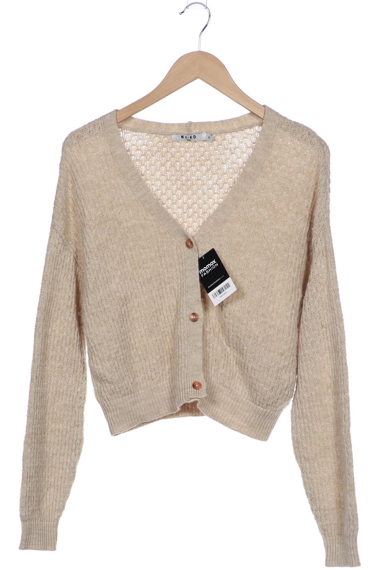 

Na-Kd Damen Strickjacke, beige, Gr. 34