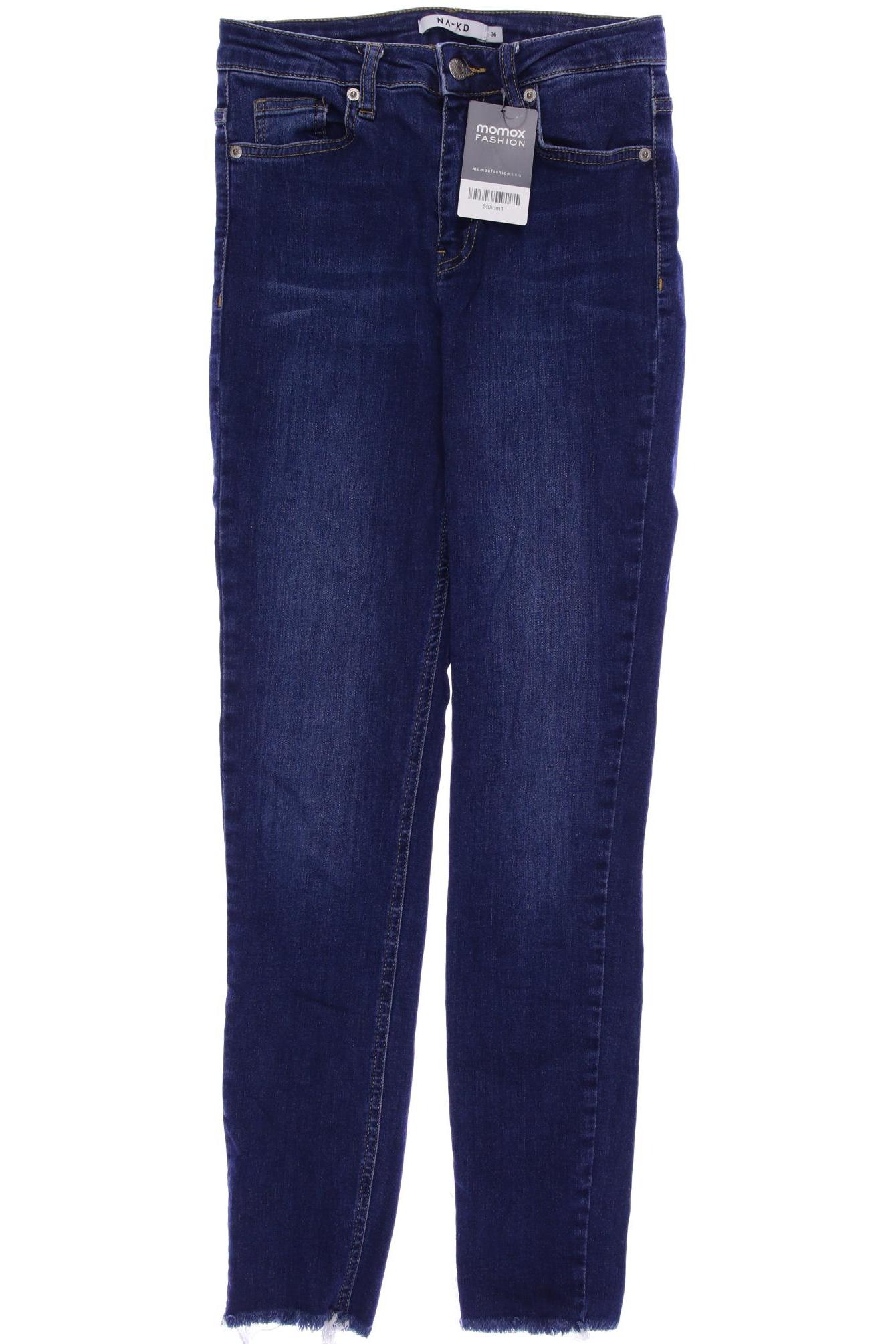 

NA-KD Damen Jeans, blau