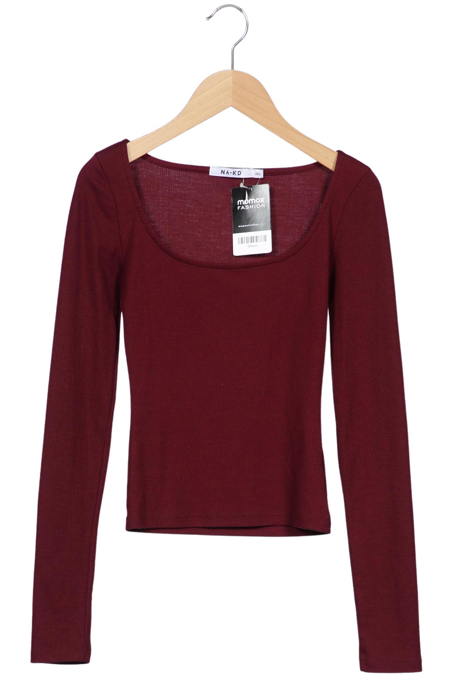 

Na-Kd Damen Langarmshirt, bordeaux, Gr. 32