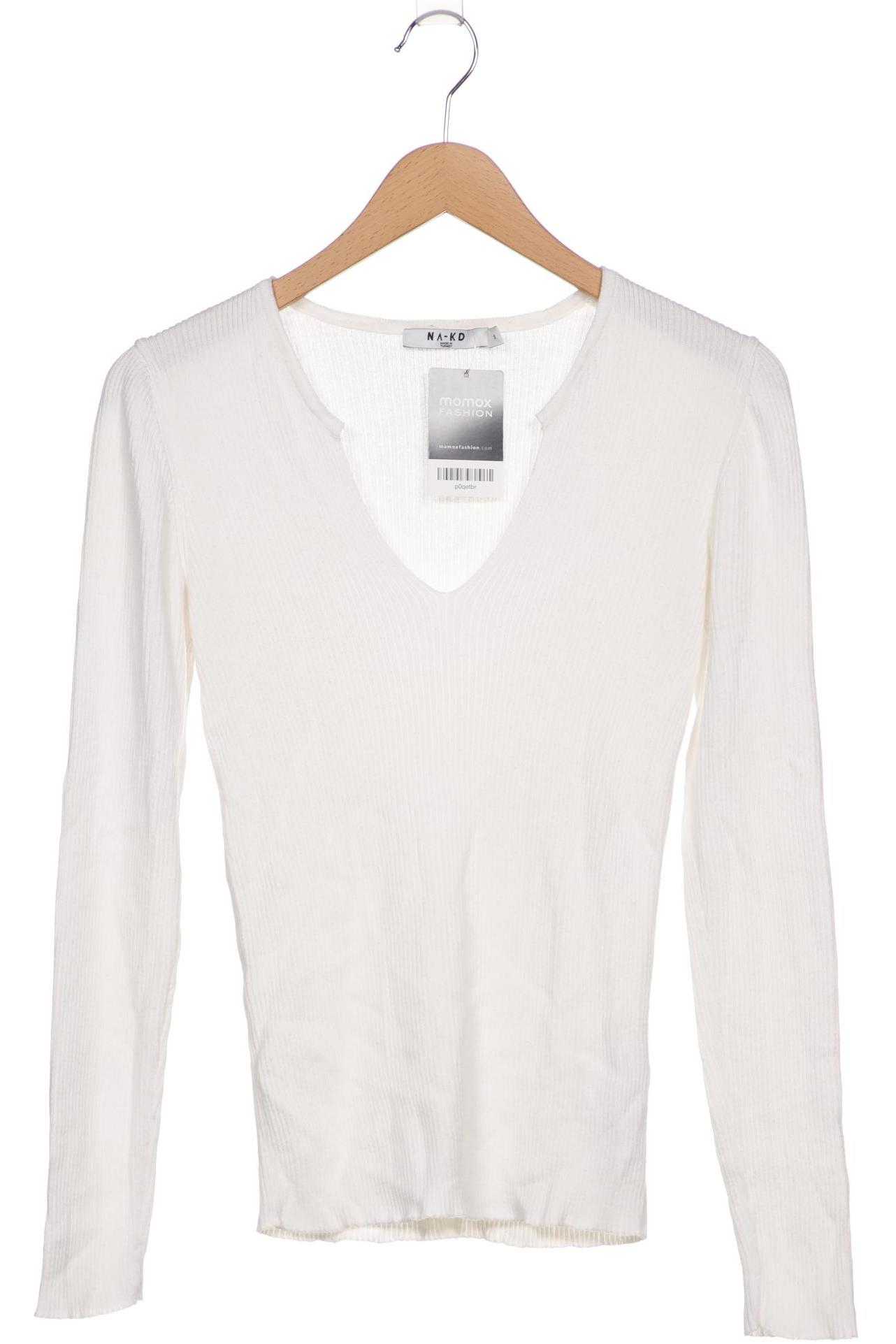 

NA-KD Damen Pullover, weiß