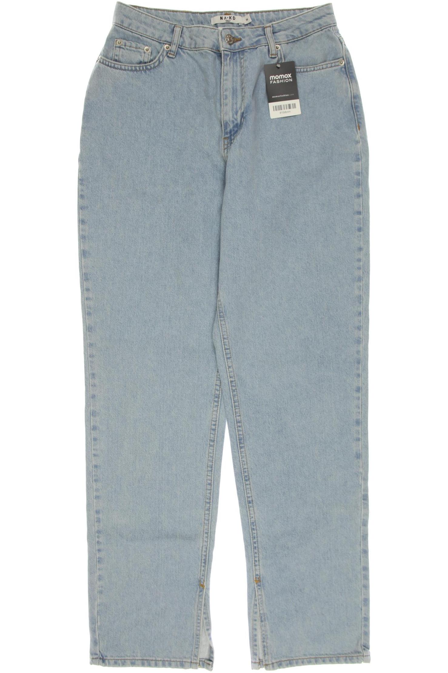 

NA-KD Damen Jeans, hellblau