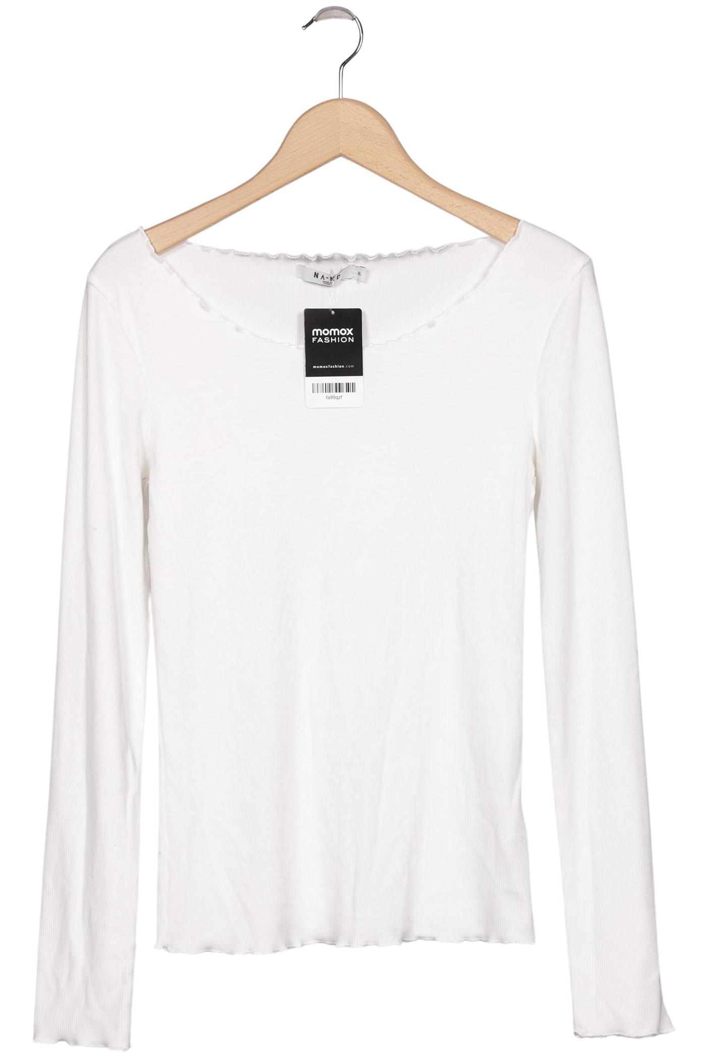 

Na-Kd Damen Langarmshirt, weiß, Gr. 44