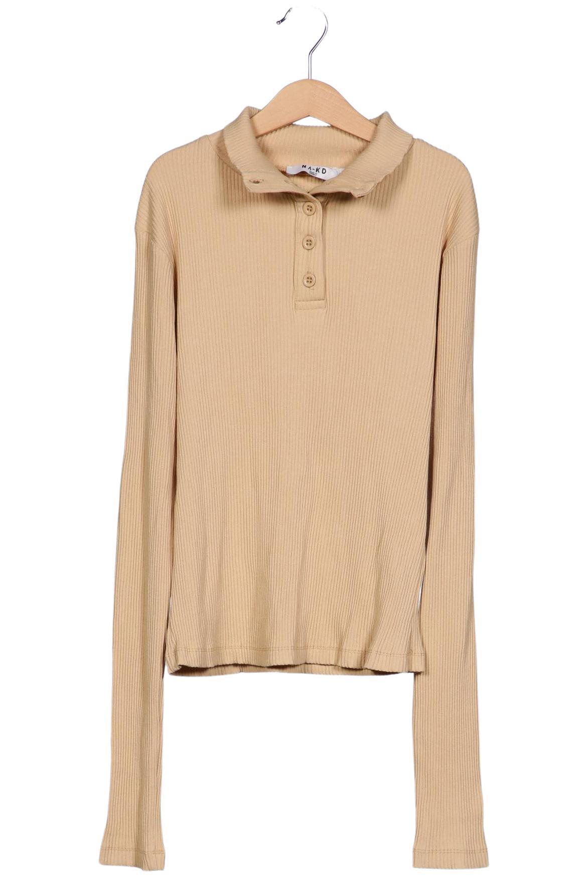 

Na-Kd Damen Langarmshirt, beige, Gr. 38